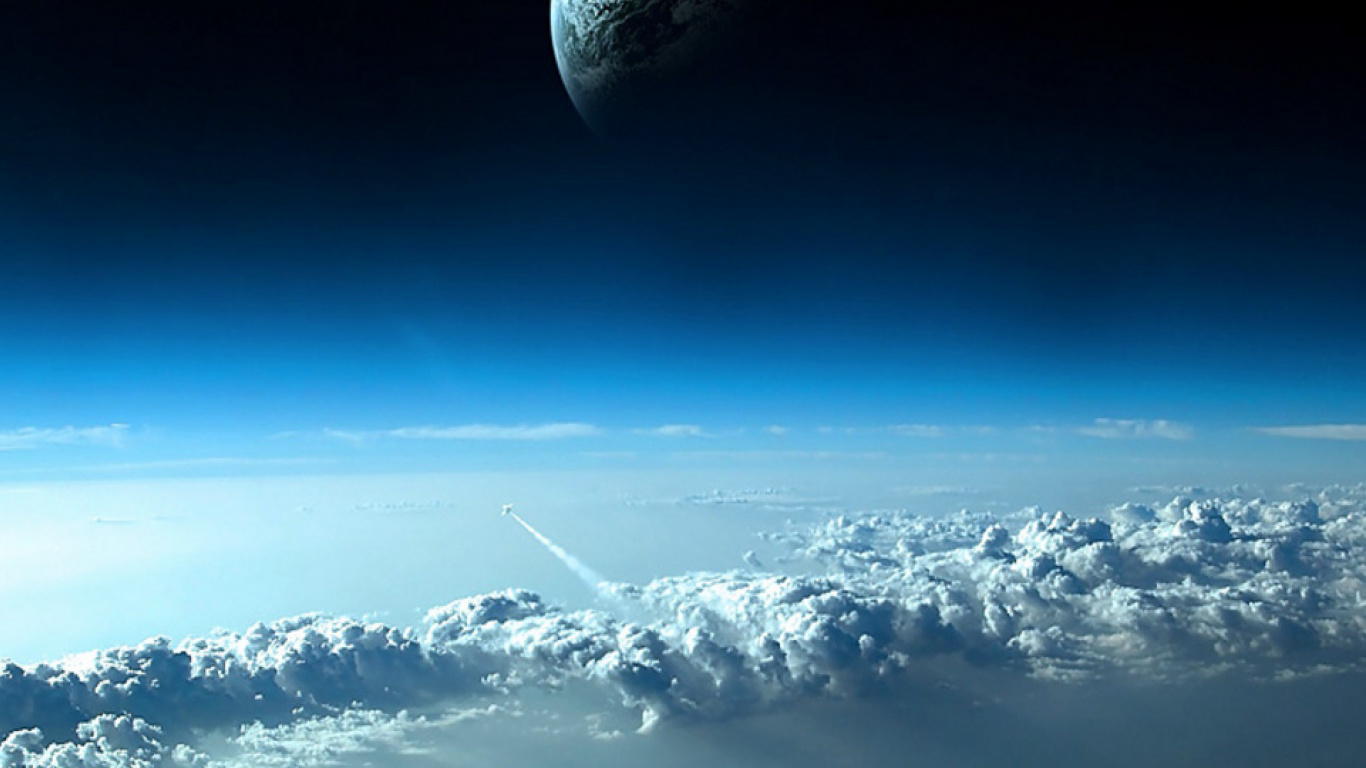 Nuages Blancs et Ciel Bleu Pendant la Journée. Wallpaper in 1366x768 Resolution