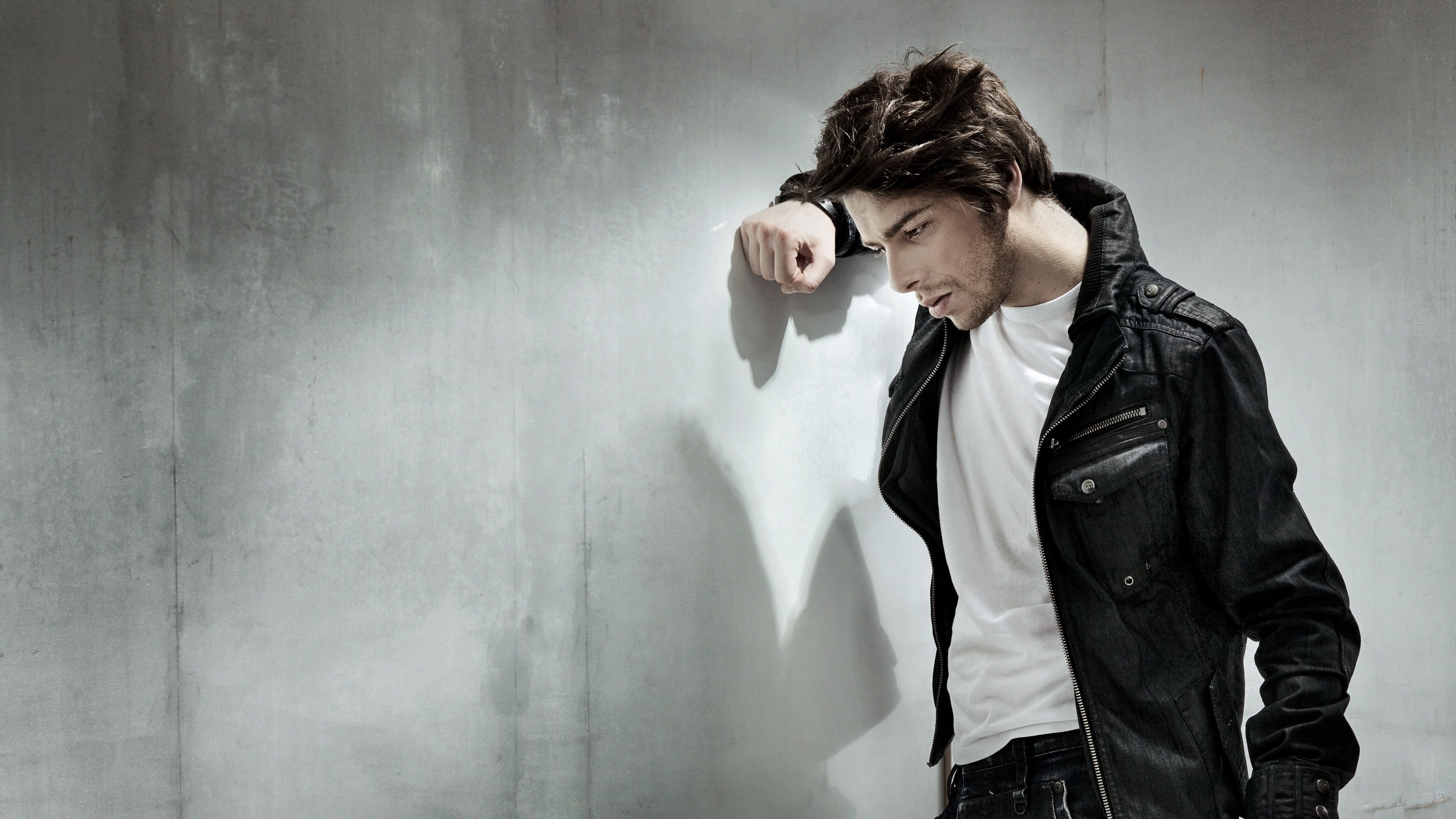 Wei, Lederjacke, Jacke, Leder, Cool. Wallpaper in 3840x2160 Resolution