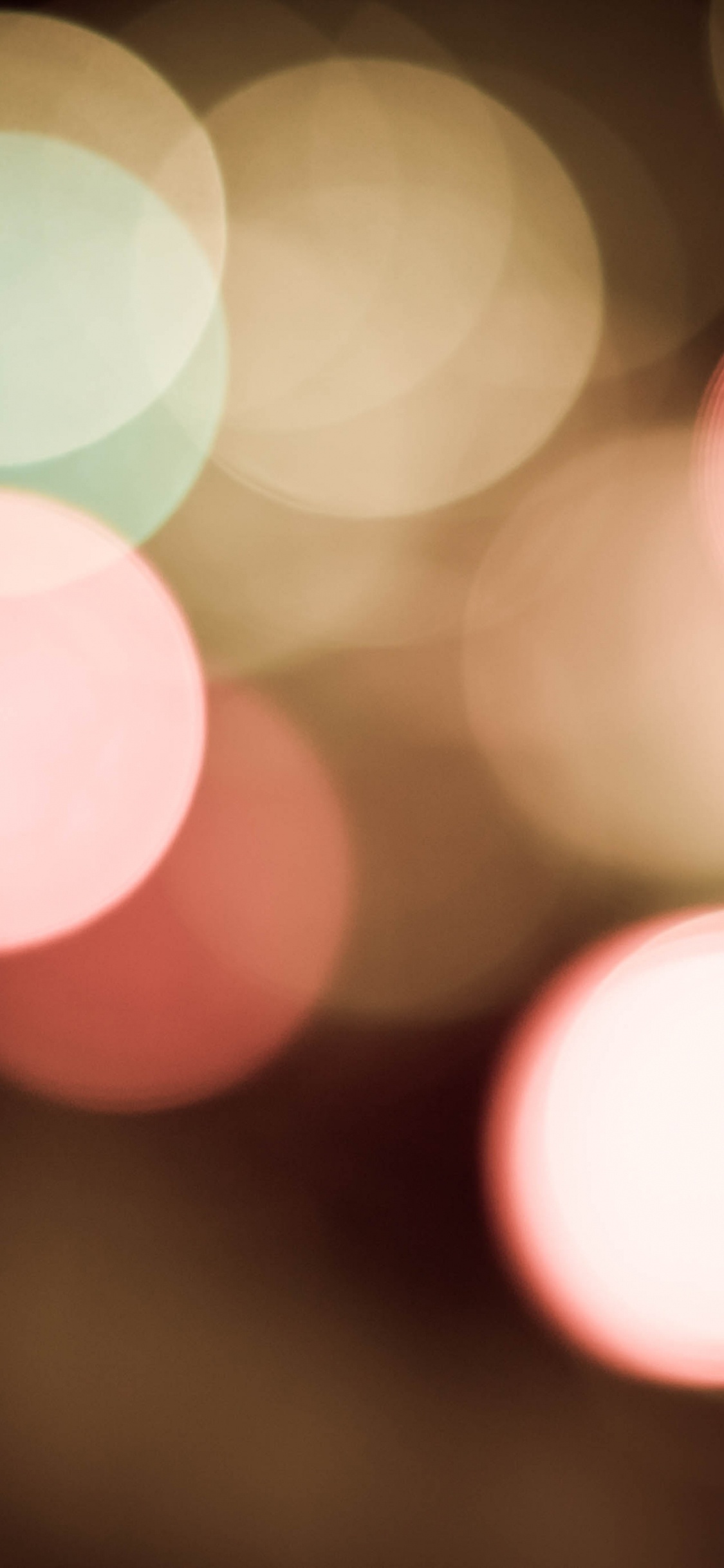 Red and Yellow Bokeh Lights. Wallpaper in 1125x2436 Resolution