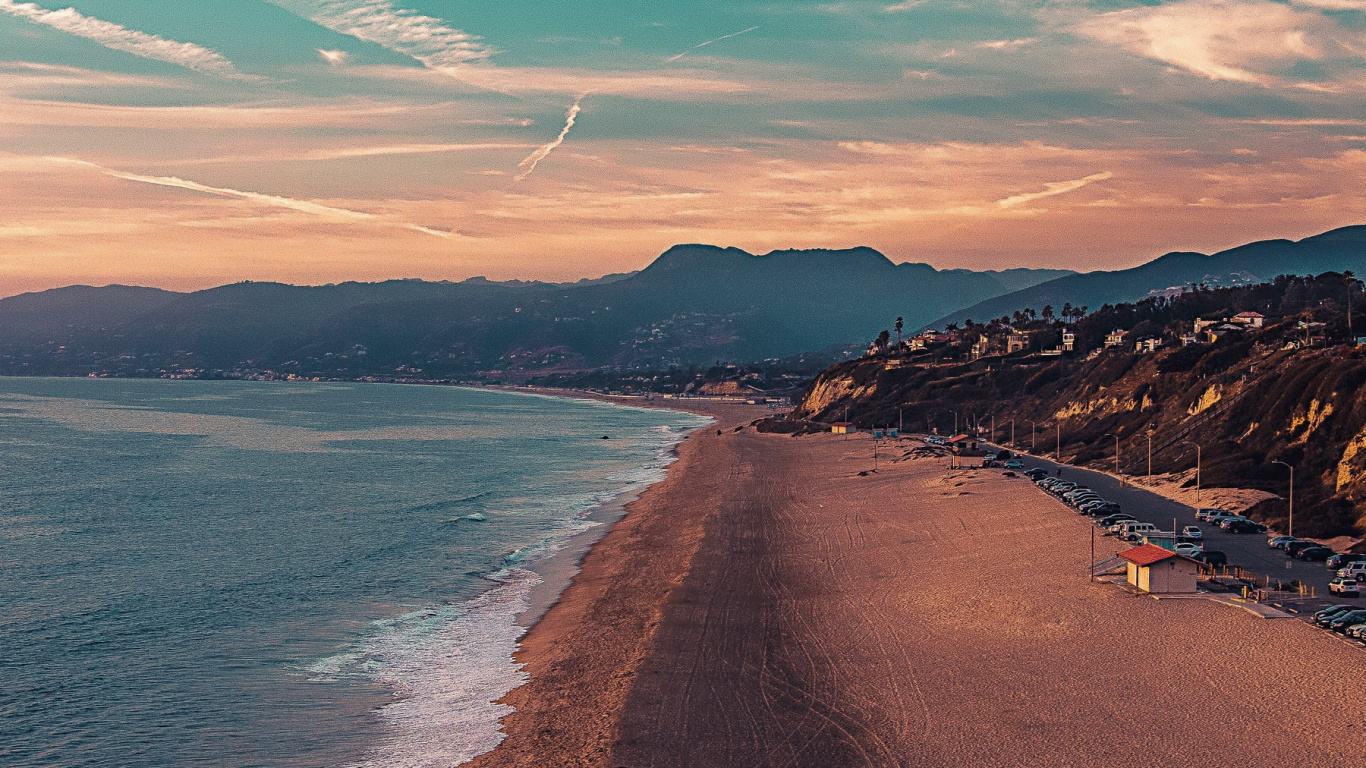 Ozean, Meer, Cloud, Wasser, Atmosphäre. Wallpaper in 1366x768 Resolution