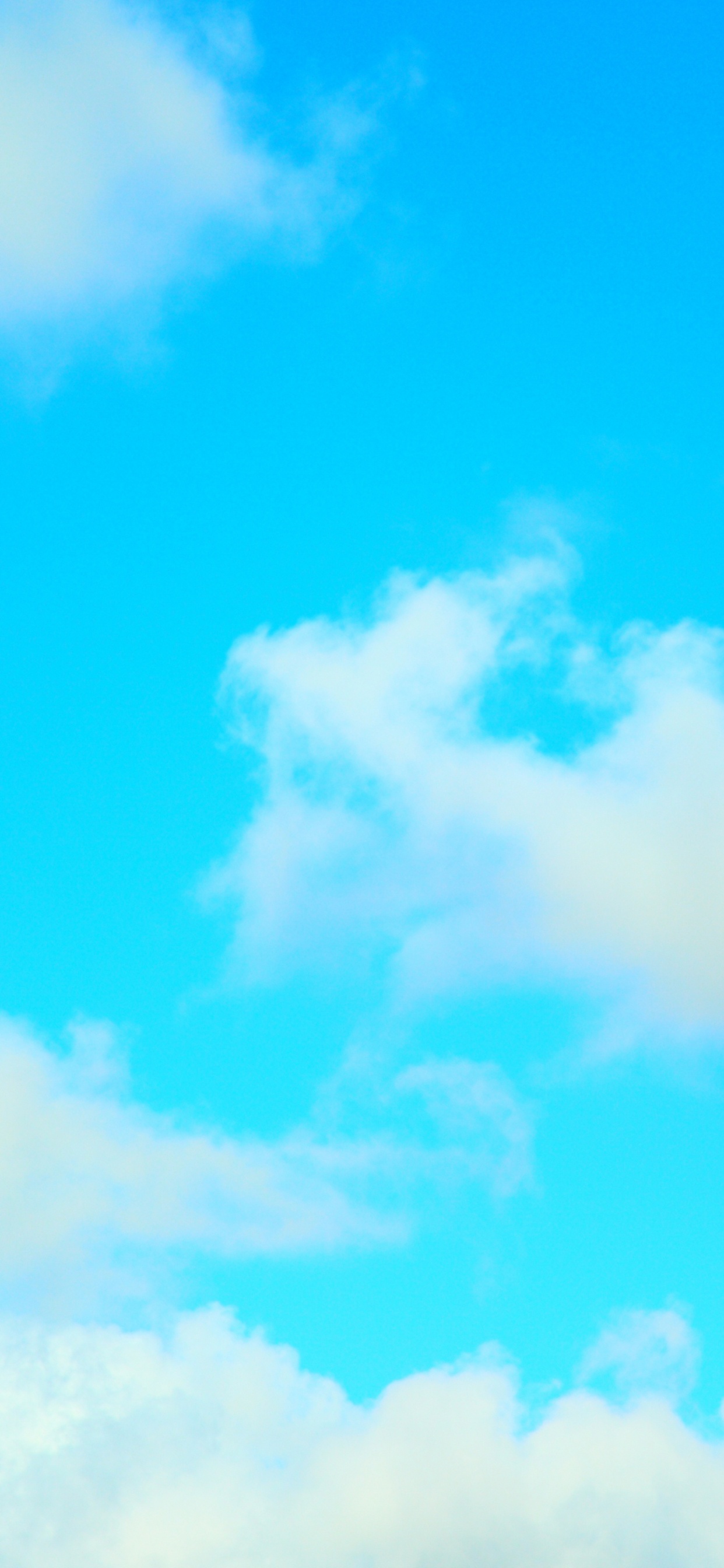 Weiße Wolken Und Blauer Himmel Tagsüber. Wallpaper in 1242x2688 Resolution