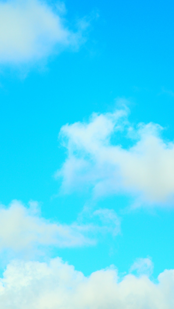 White Clouds and Blue Sky During Daytime. Wallpaper in 720x1280 Resolution