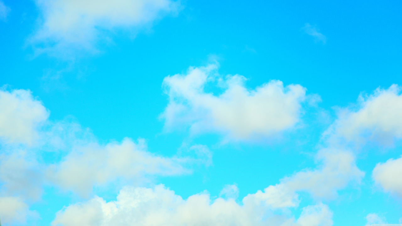 Nubes Blancas y Cielo Azul Durante el Día. Wallpaper in 1280x720 Resolution