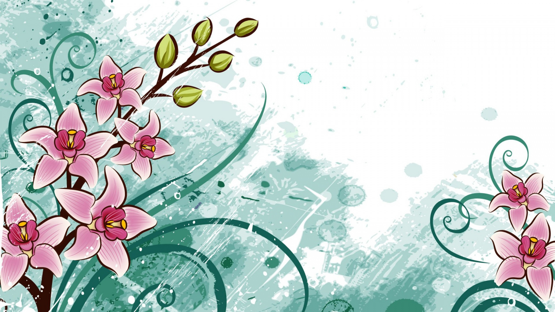 Rosa Und Gelbe Blütenblätter. Wallpaper in 1920x1080 Resolution