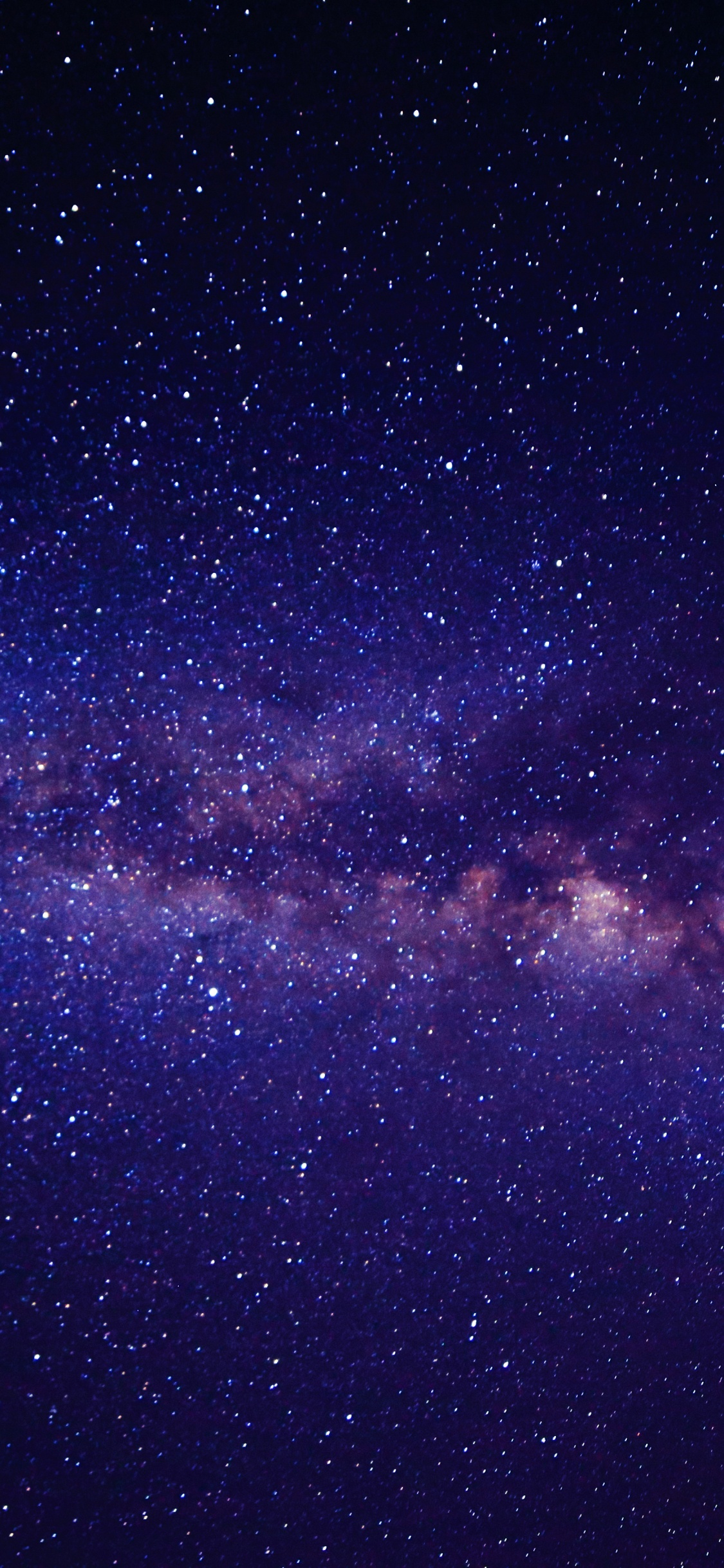 Nuit Étoilée Violette et Noire. Wallpaper in 1125x2436 Resolution