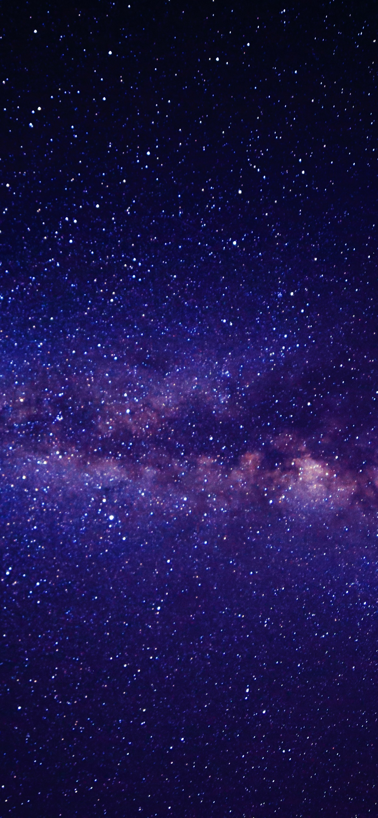 Purple and Black Starry Night. Wallpaper in 1242x2688 Resolution