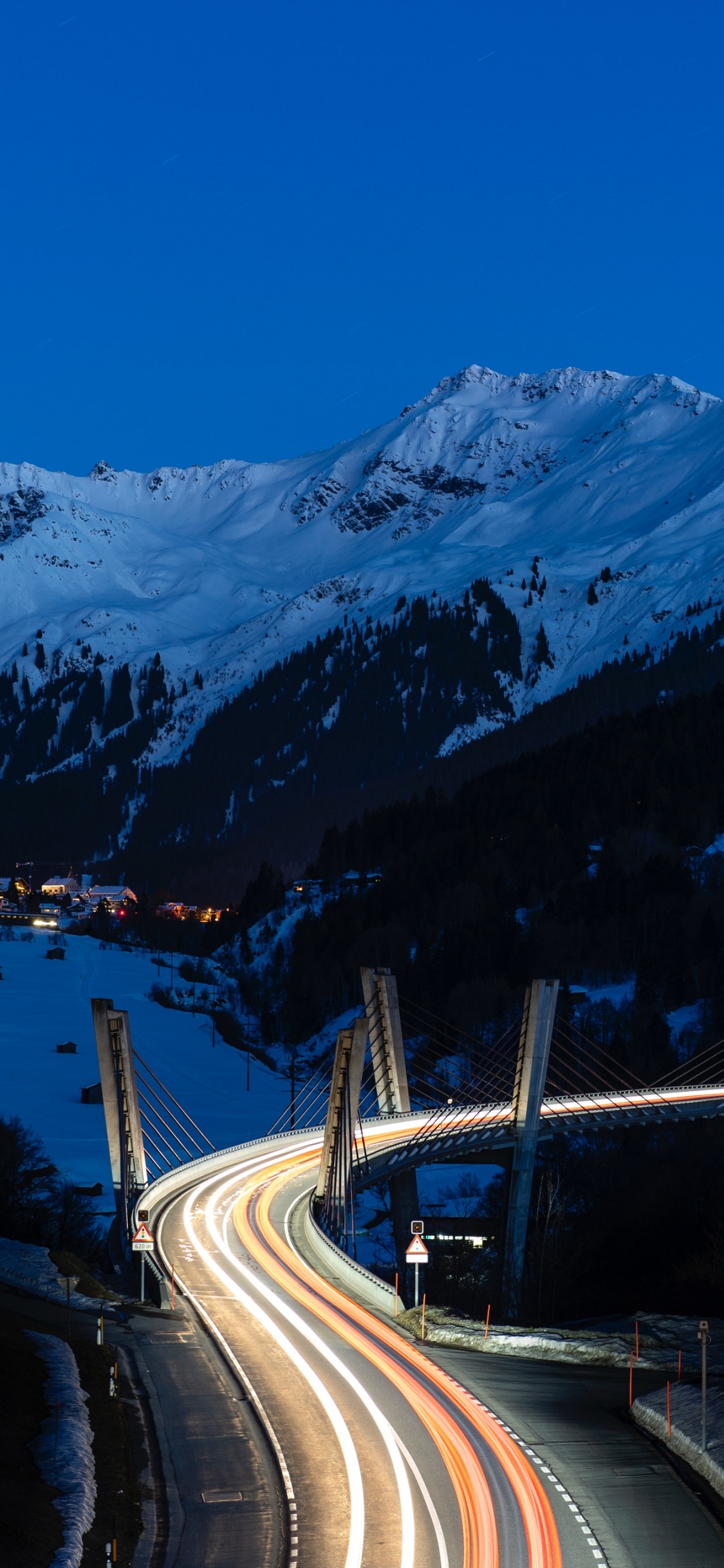 Mountain, Snow, Mountainous Landforms, Winter, Mountain Range. Wallpaper in 1125x2436 Resolution