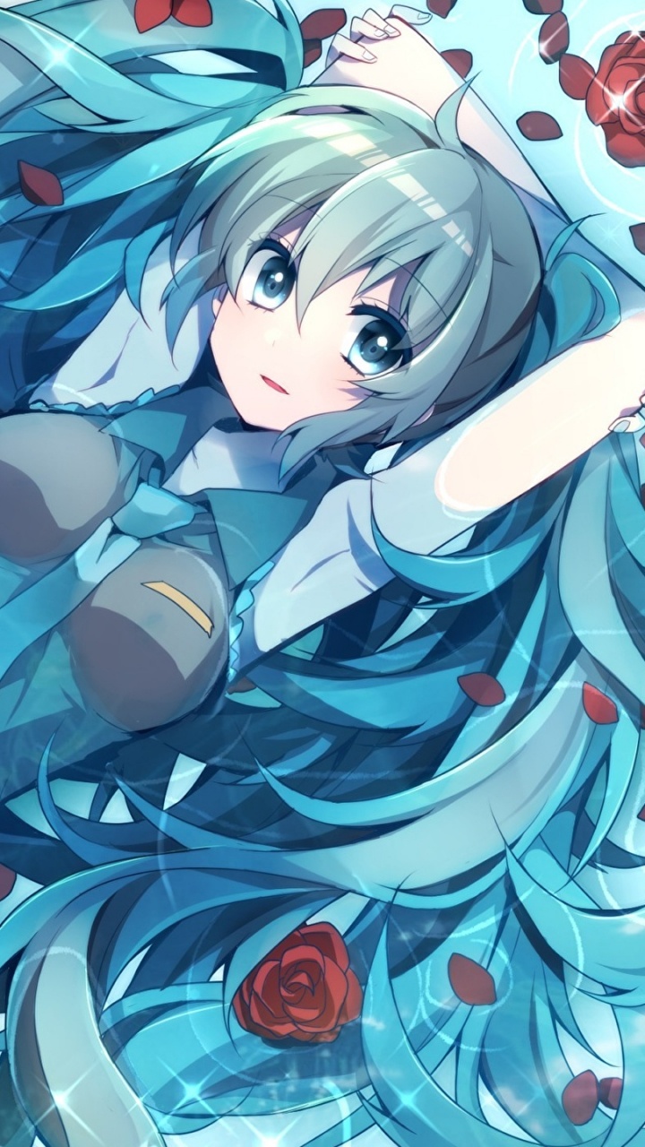 Blaugrüne Und Weiße Abstrakte Malerei. Wallpaper in 720x1280 Resolution