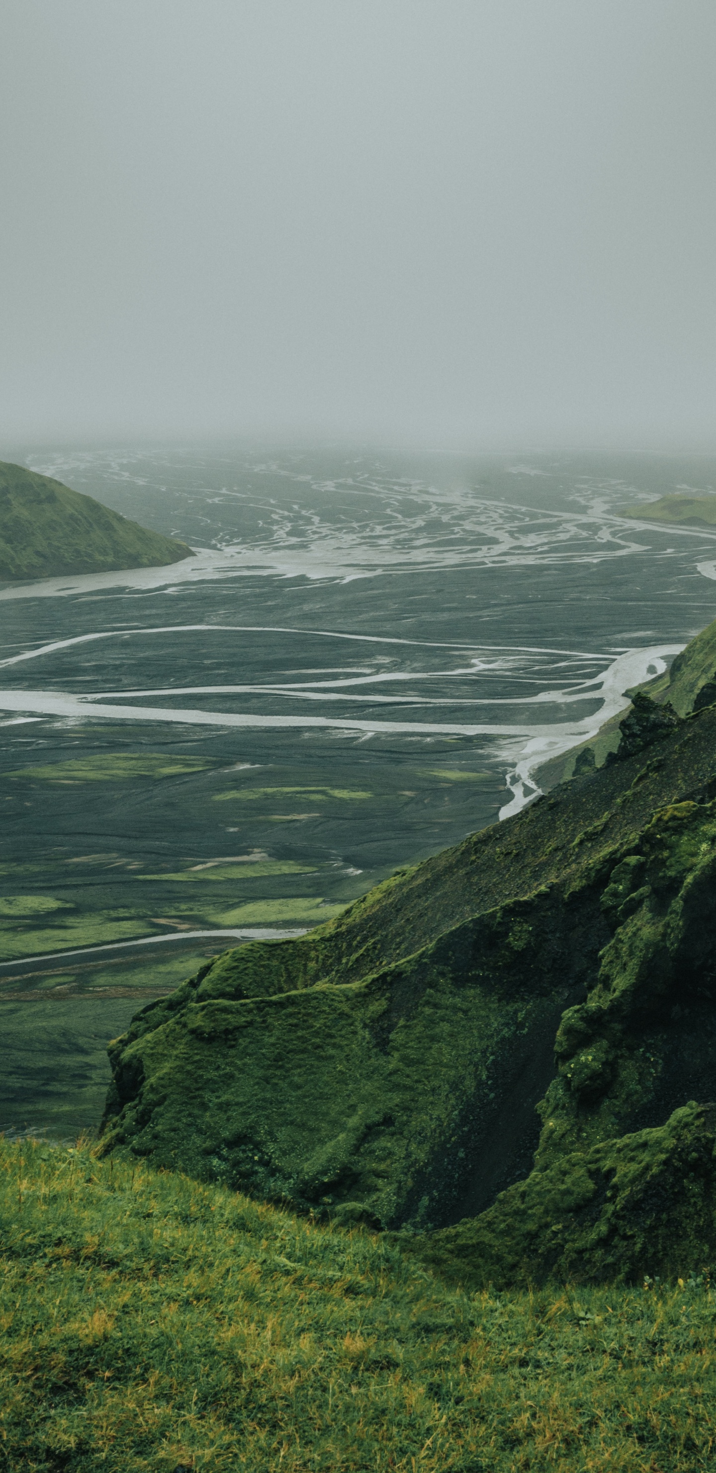 Highland, Green, Mountainous Landforms, Grassland, Hill. Wallpaper in 1440x2960 Resolution