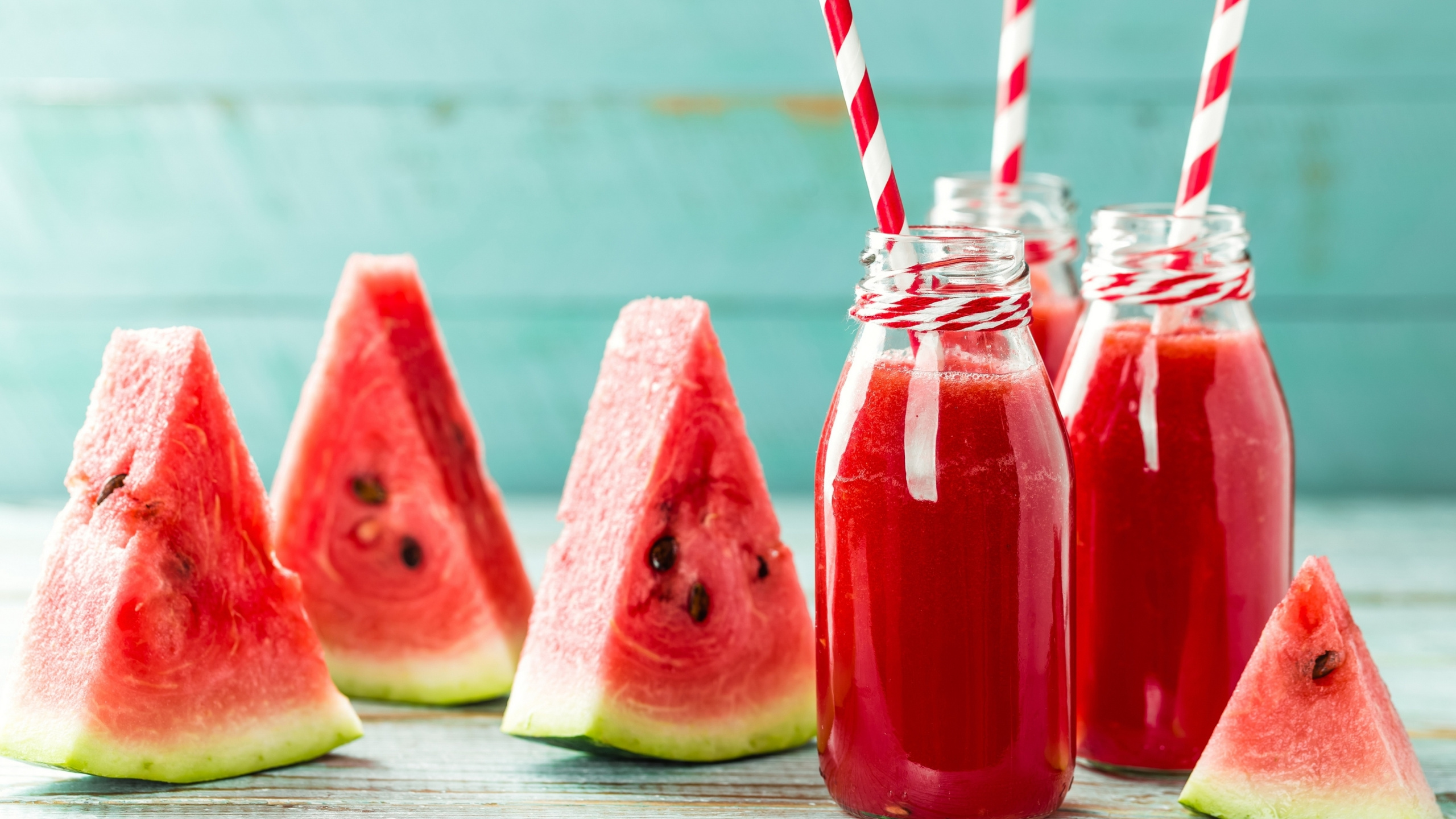 Juice, Smoothie, Watermelon, Fruit, Muskmelon. Wallpaper in 2560x1440 Resolution