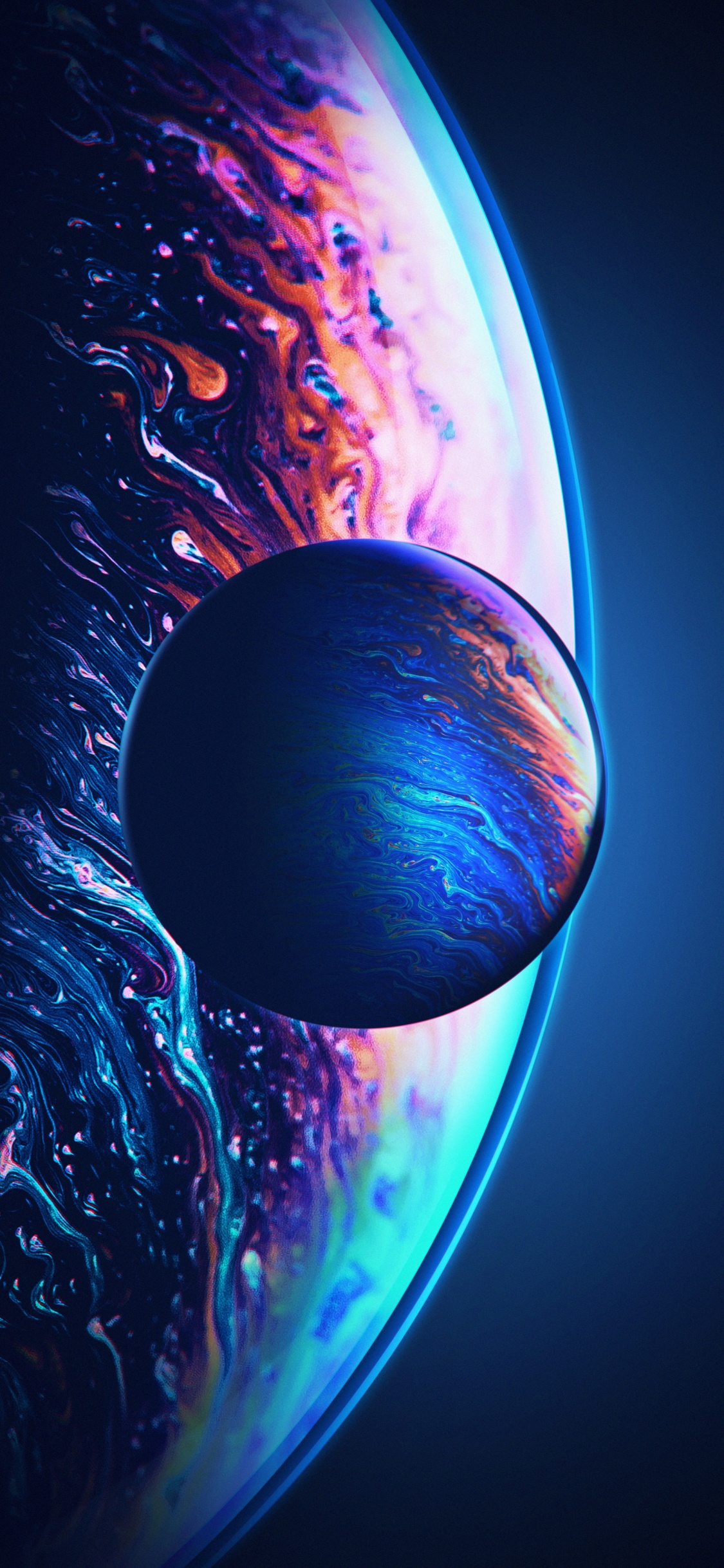 Terre, Espace, Graphique, Eau, Liquid. Wallpaper in 1125x2436 Resolution