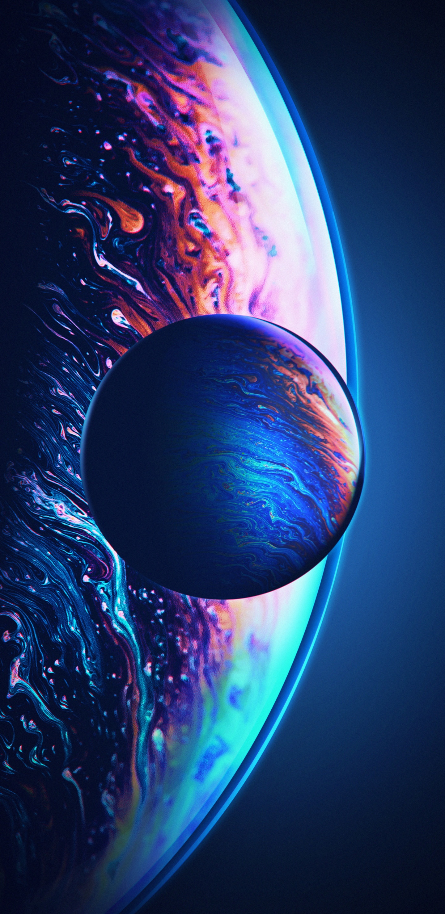 Terre, Espace, Graphique, Eau, Liquid. Wallpaper in 1440x2960 Resolution