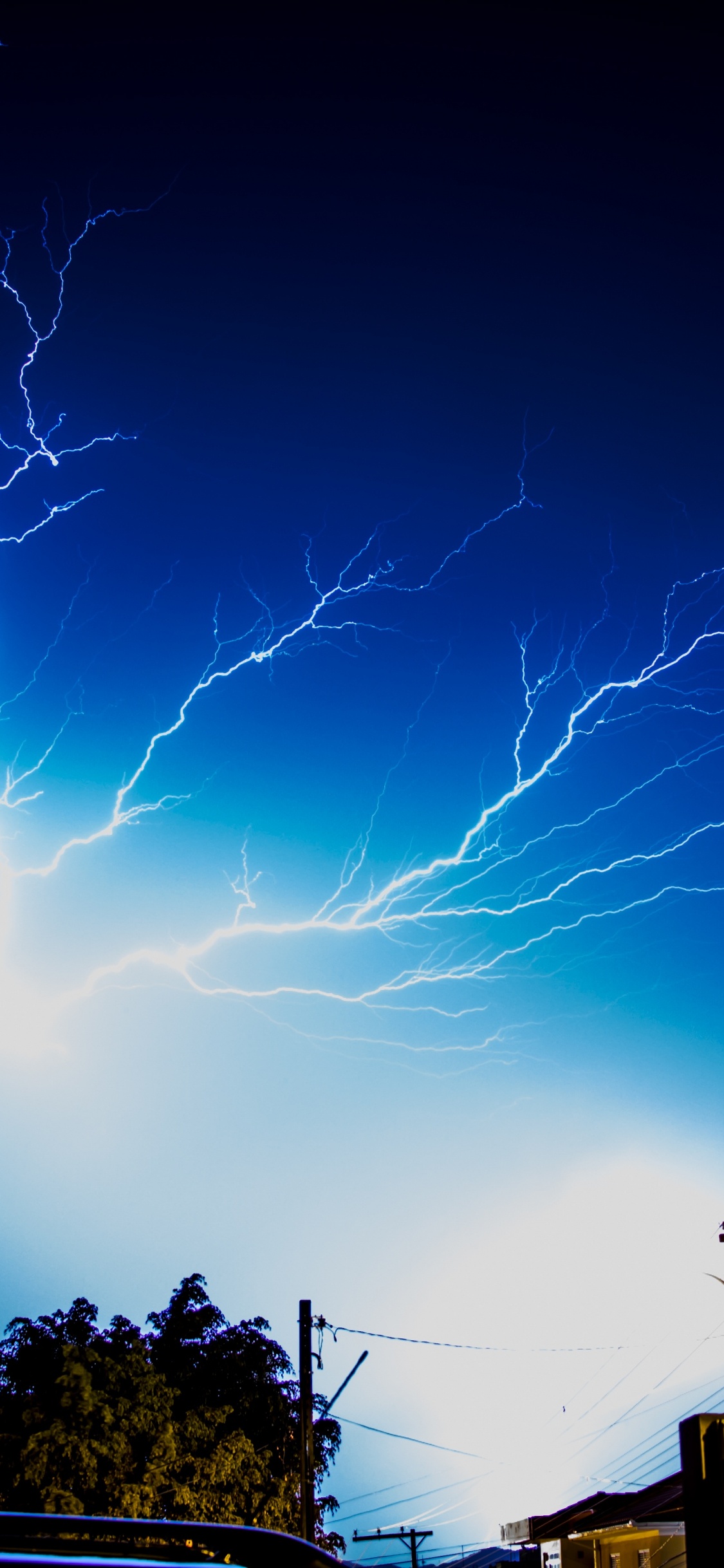 Orage, Atmosphère, Blue, Lumière, Eau. Wallpaper in 1125x2436 Resolution