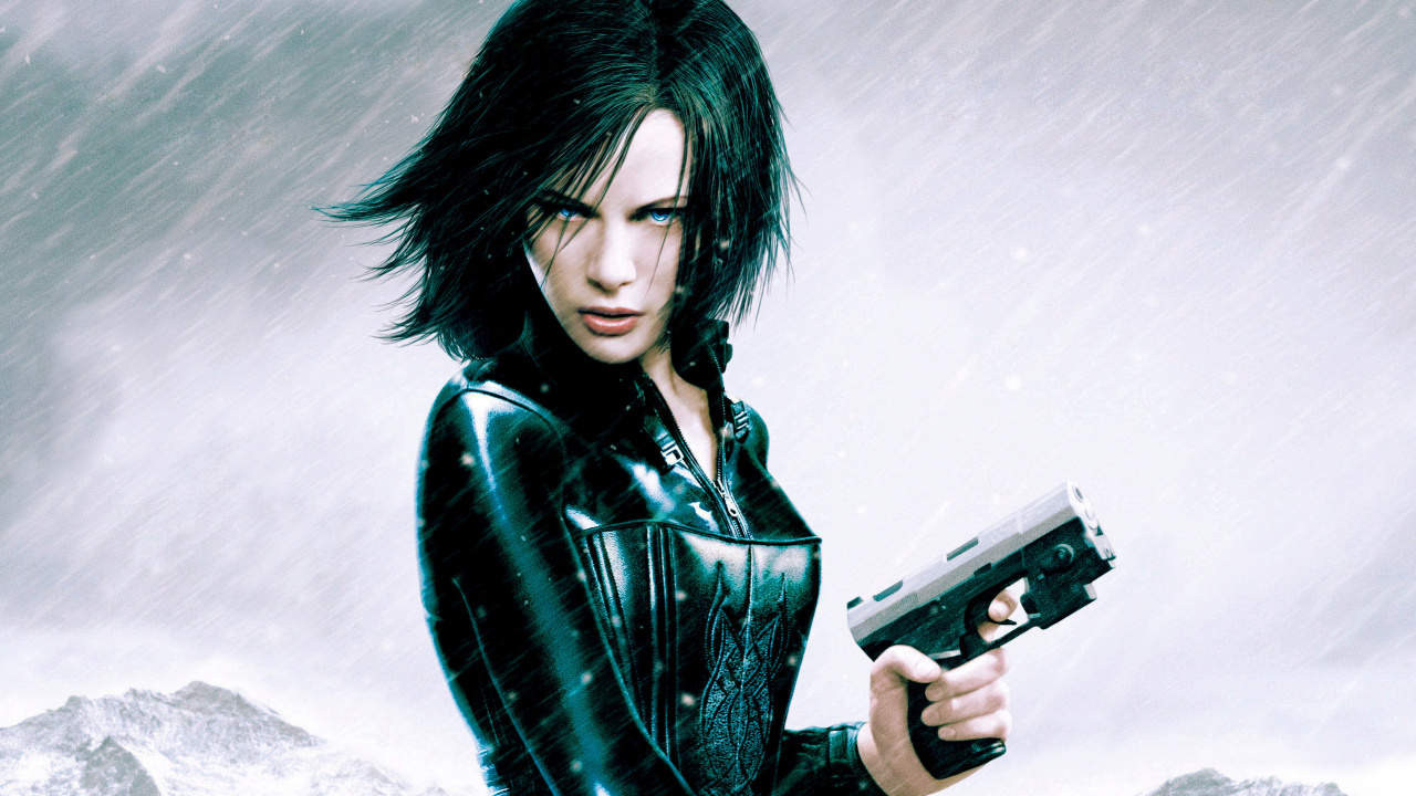 Woman in Black Leather Jacket Holding Black Semi Automatic Pistol. Wallpaper in 1280x720 Resolution