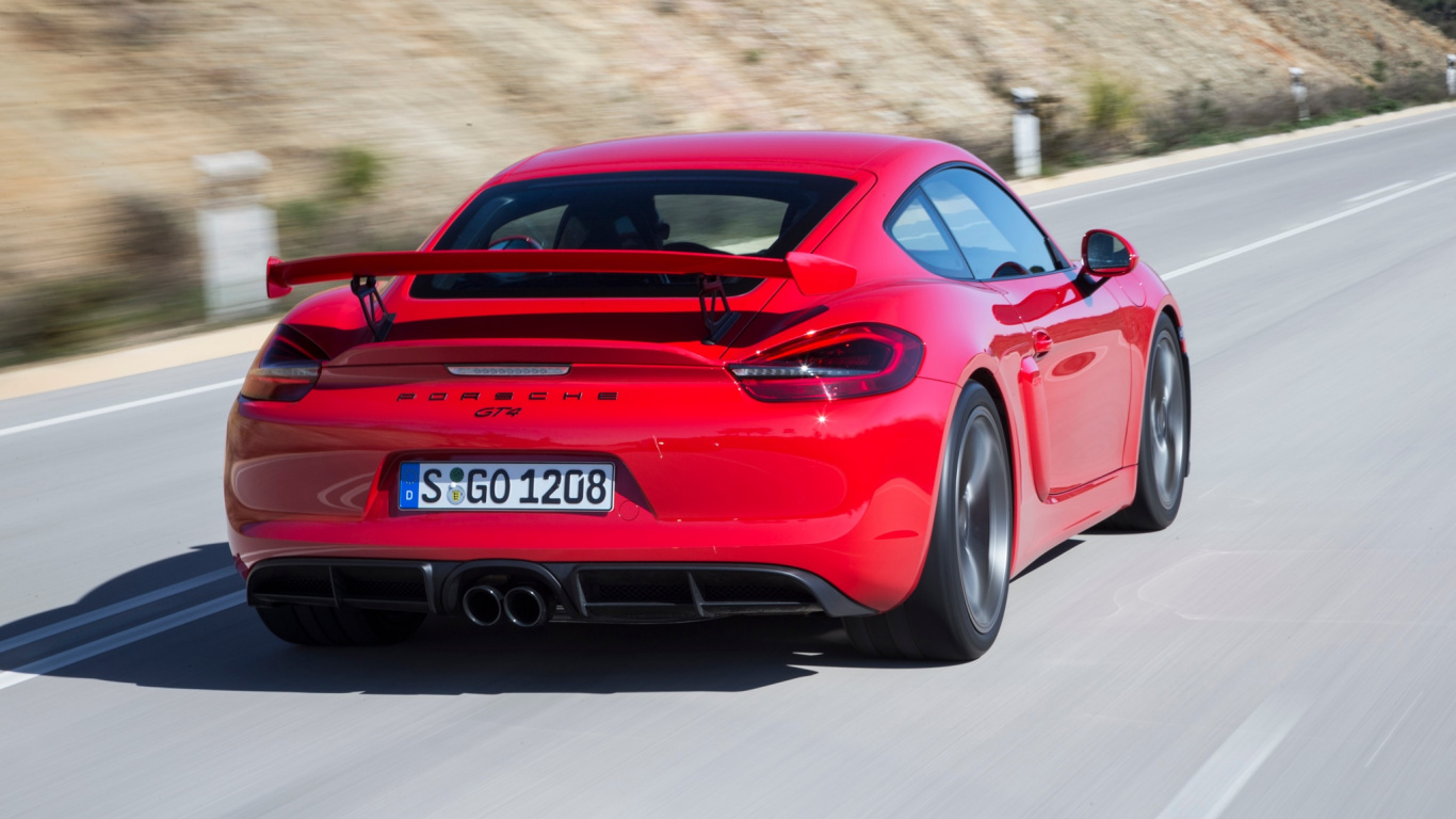 Red Porsche 911 on Road During Daytime. Wallpaper in 1366x768 Resolution