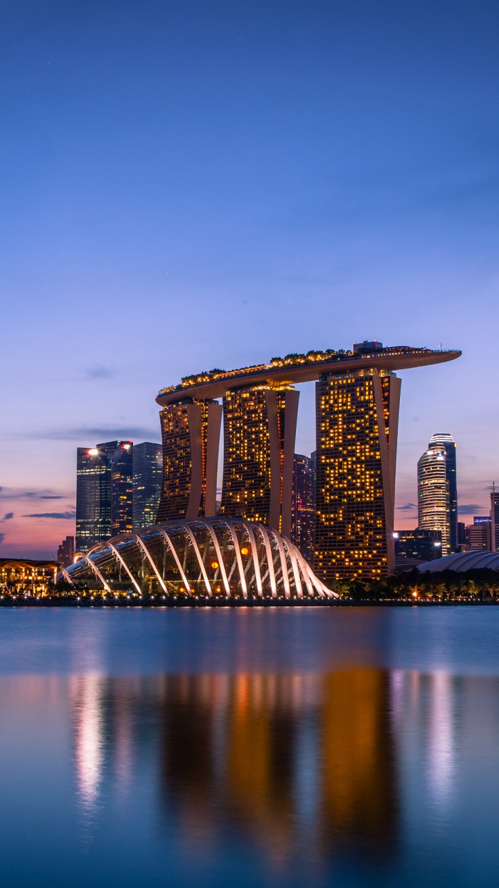 City Skyline Across Body of Water During Daytime. Wallpaper in 720x1280 Resolution