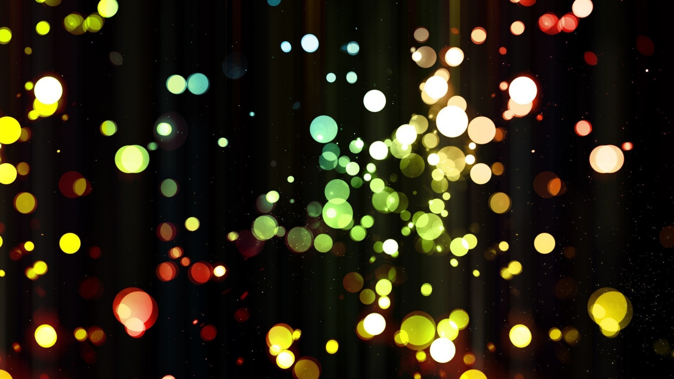 Red Green and Yellow Lights. Wallpaper in 1366x768 Resolution