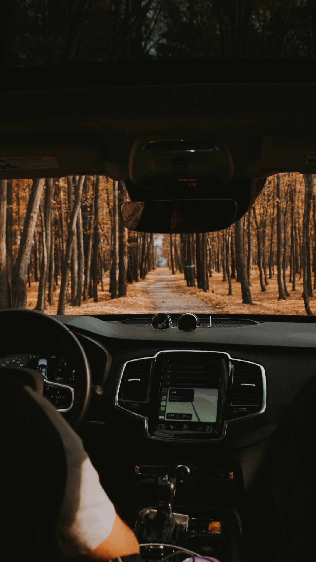 Black Car Steering Wheel During Daytime. Wallpaper in 1080x1920 Resolution