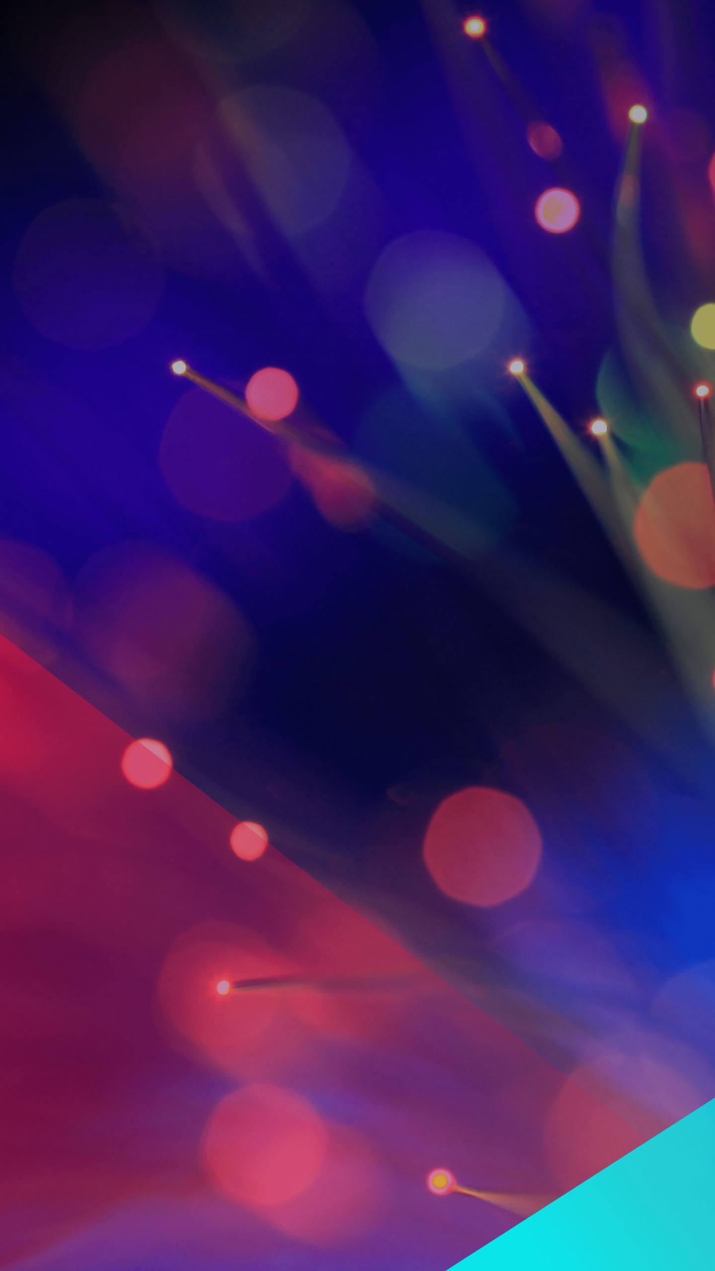 Rotes Und Blaues Licht-Bokeh. Wallpaper in 1440x2560 Resolution