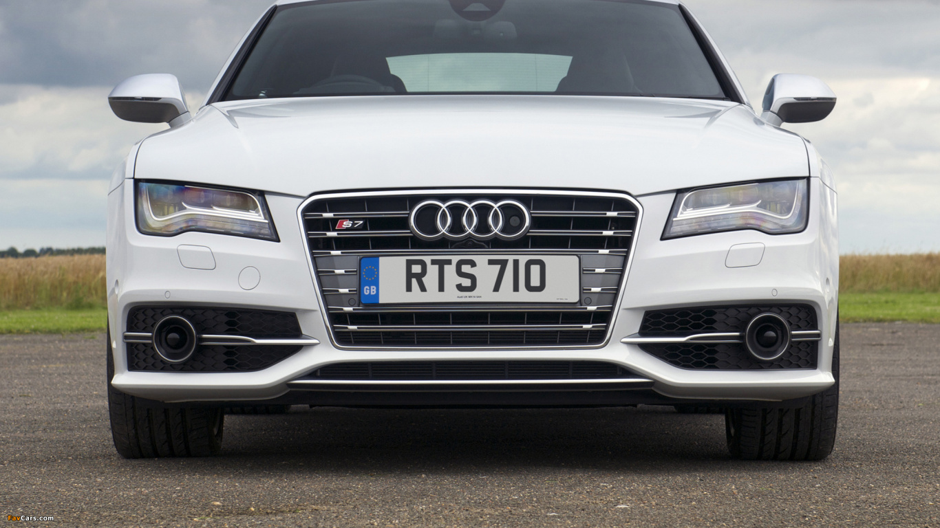 White Audi a 4 Coupe. Wallpaper in 1366x768 Resolution