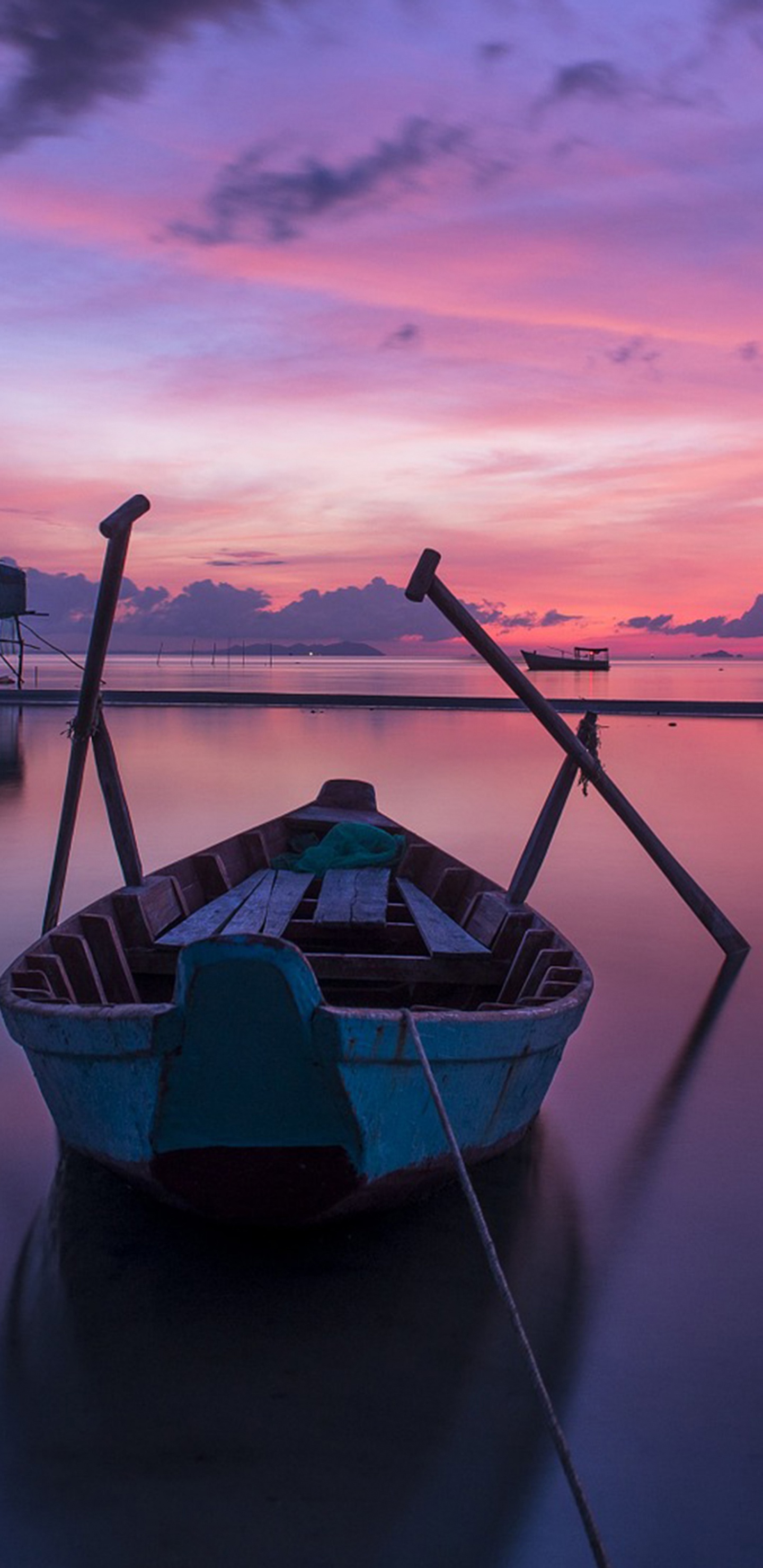 Boat, Ship, Cloud, Water, Atmosphere. Wallpaper in 1440x2960 Resolution