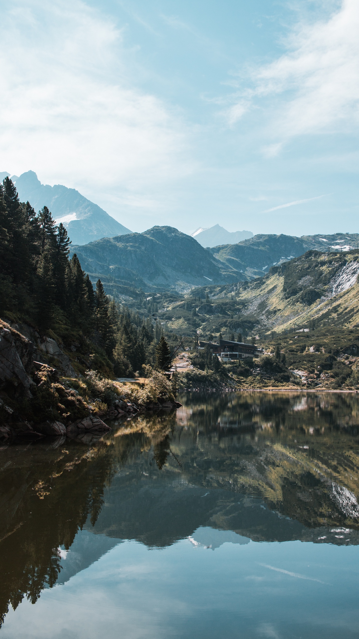 Water, Nature, Wilderness, Reflection, Mountainous Landforms. Wallpaper in 1440x2560 Resolution