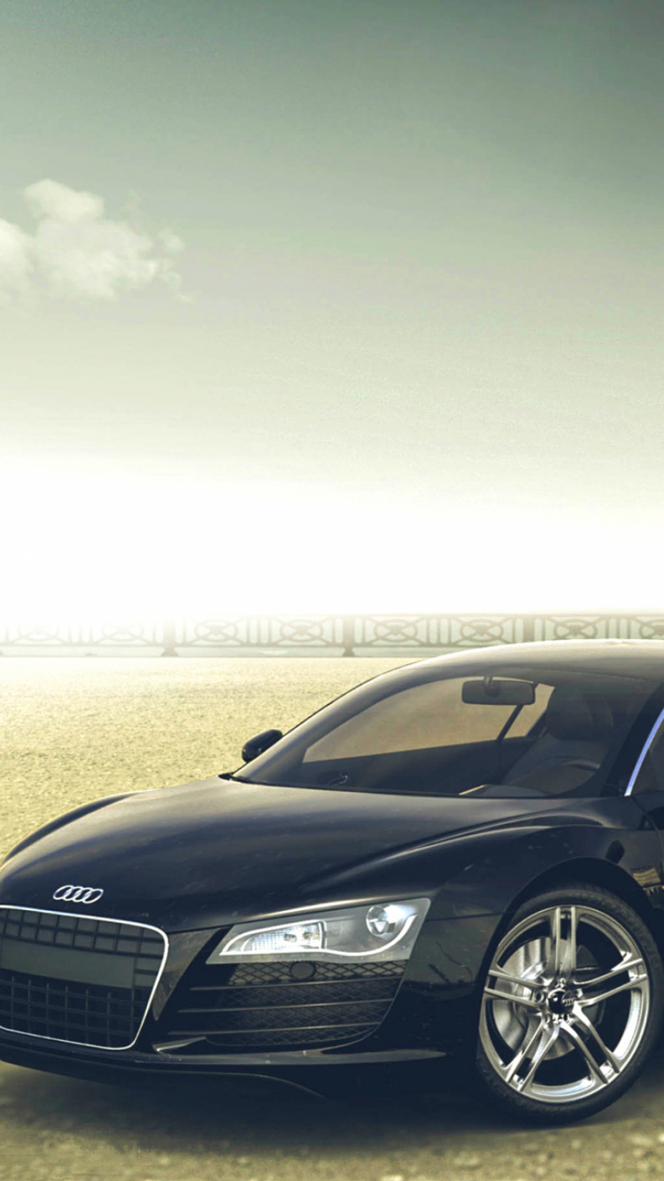 Bmw m 3 Noire Sur Sable Gris. Wallpaper in 750x1334 Resolution