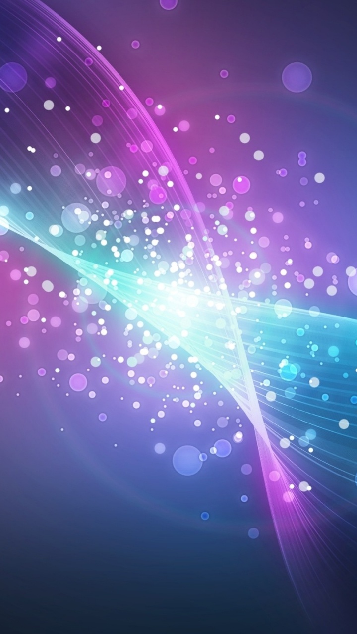 紫色的, 光, 圆圈, 分形技术, 反射 壁纸 720x1280 允许