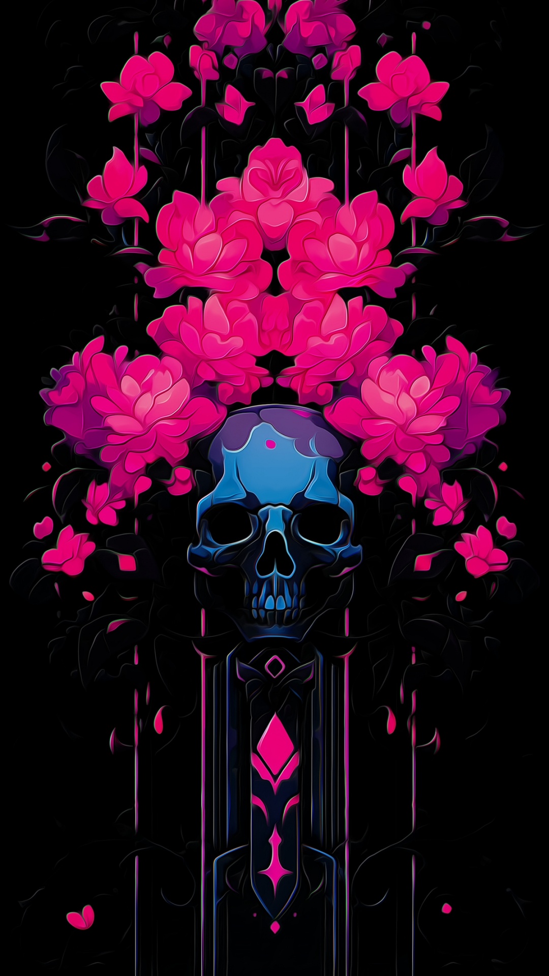 Fleurs Artificielles, Bouquet de Fleurs, Graphisme, Dessin, Pétale. Wallpaper in 1080x1920 Resolution