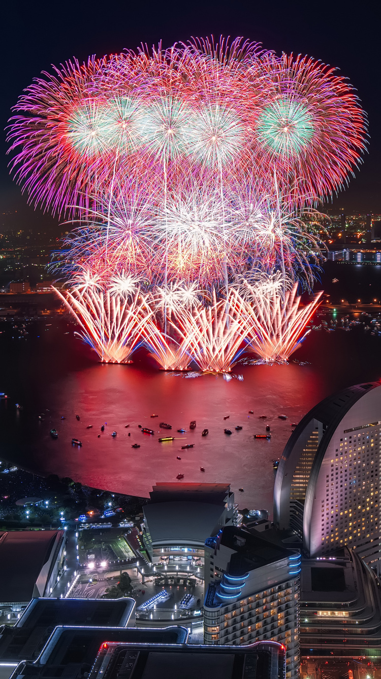 Purple and Pink Ferris Wheel During Night Time. Wallpaper in 750x1334 Resolution