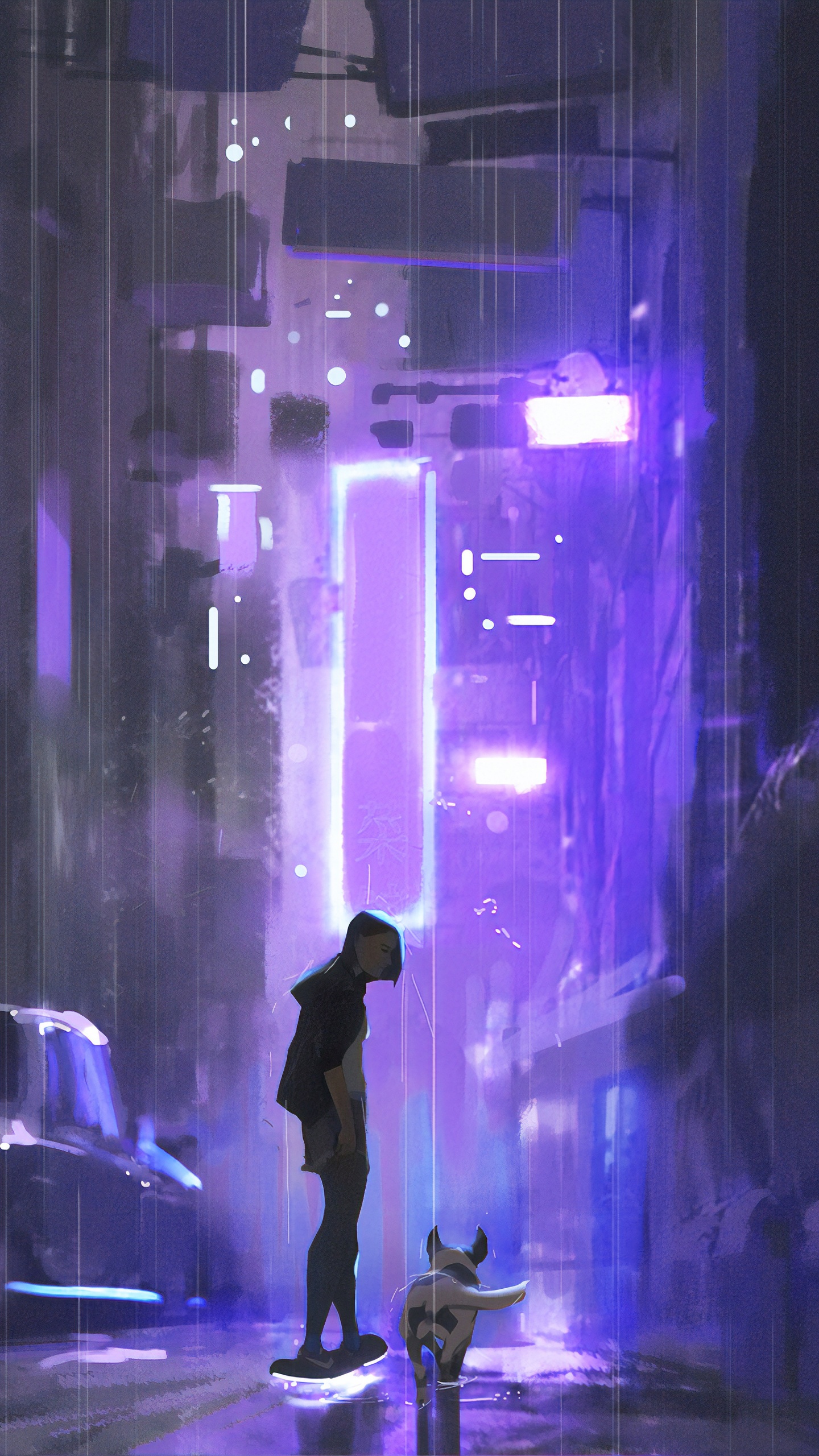 艺术, 紫色的, 光, 紫罗兰色, 音乐场所 壁纸 1440x2560 允许