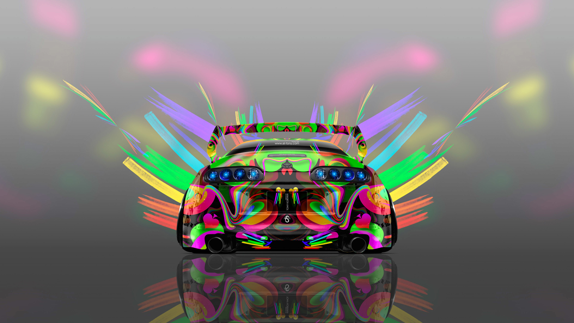 Green Purple and Pink Led Light. Wallpaper in 1920x1080 Resolution