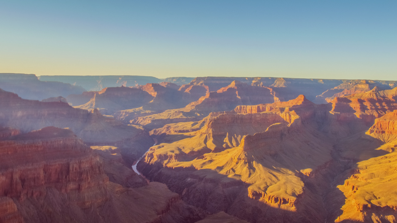 Brown and Black Mountains Under Blue Sky During Daytime. Wallpaper in 1280x720 Resolution