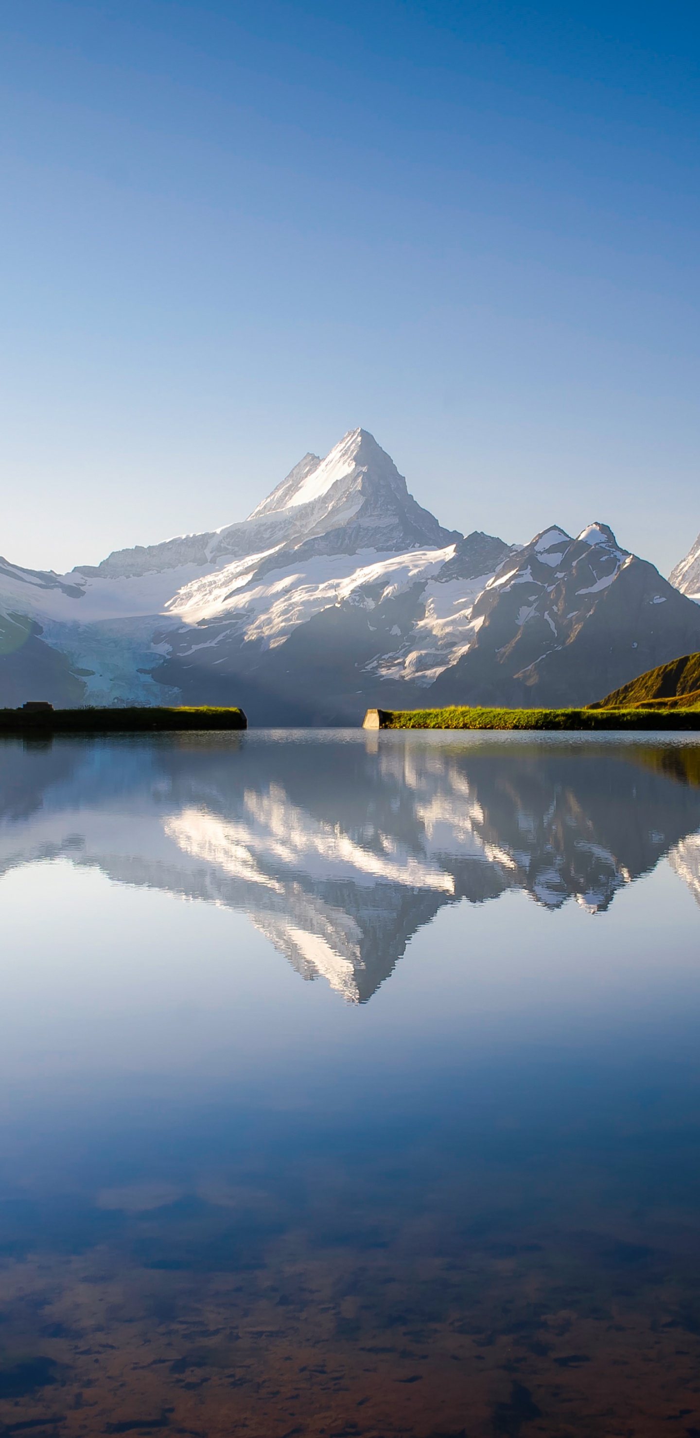 Bachalpsee, Schynige Platte, Bergkette, Natur, Wasser. Wallpaper in 1440x2960 Resolution