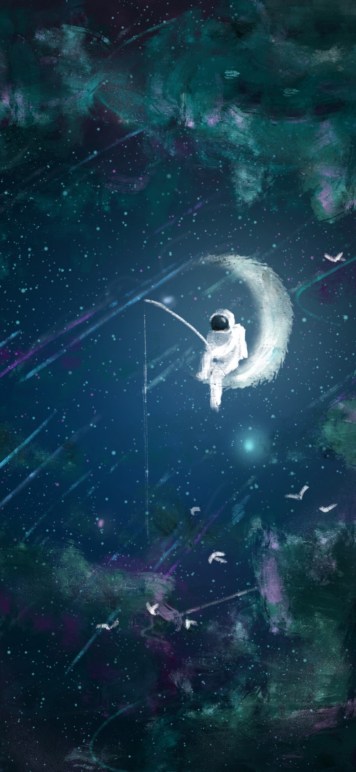 Weißes Und Schwarzes Raumschiff Auf Dem Wasser. Wallpaper in 1242x2688 Resolution