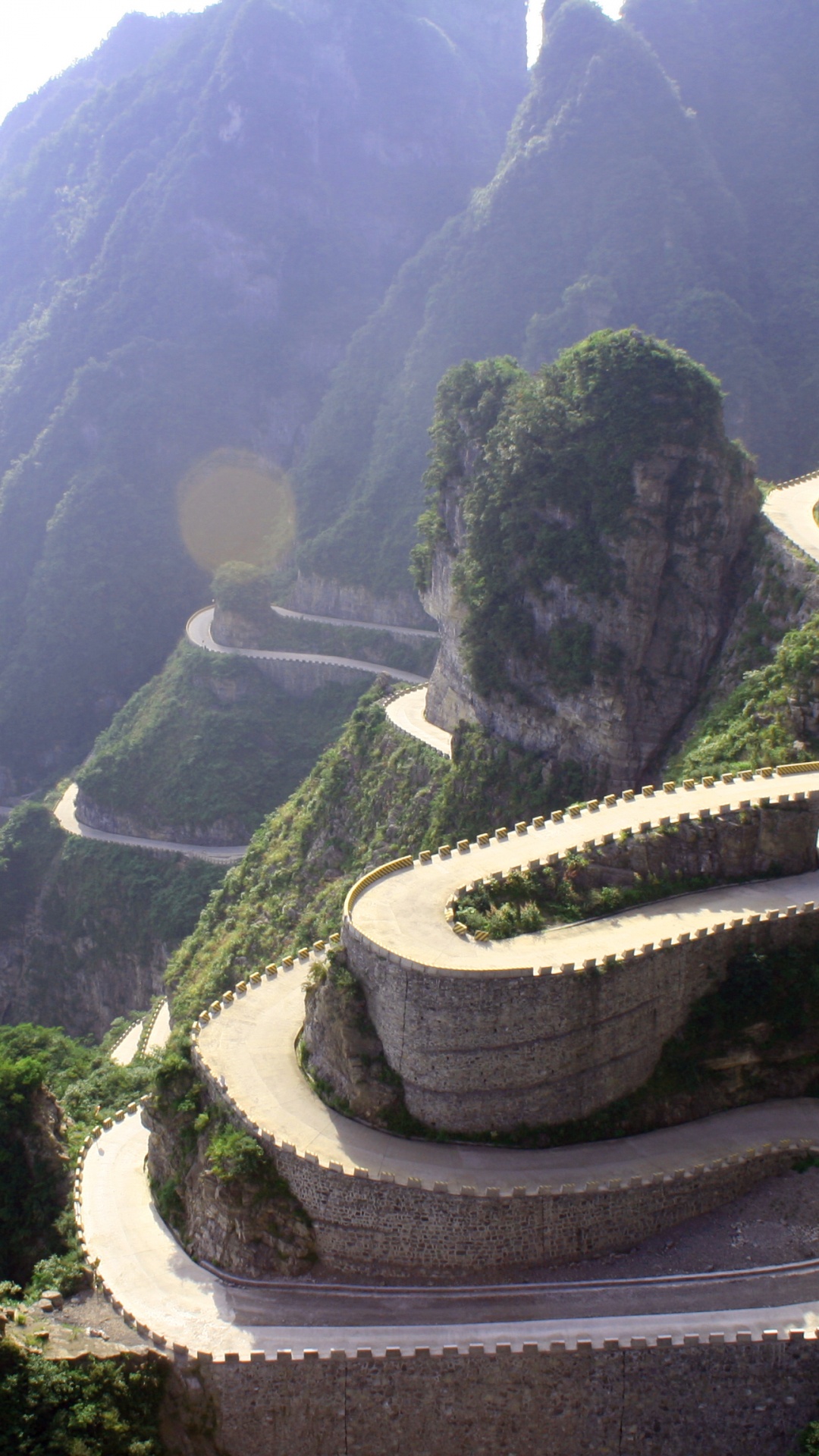 Vista Aérea de Árboles Verdes y Montaña. Wallpaper in 1080x1920 Resolution