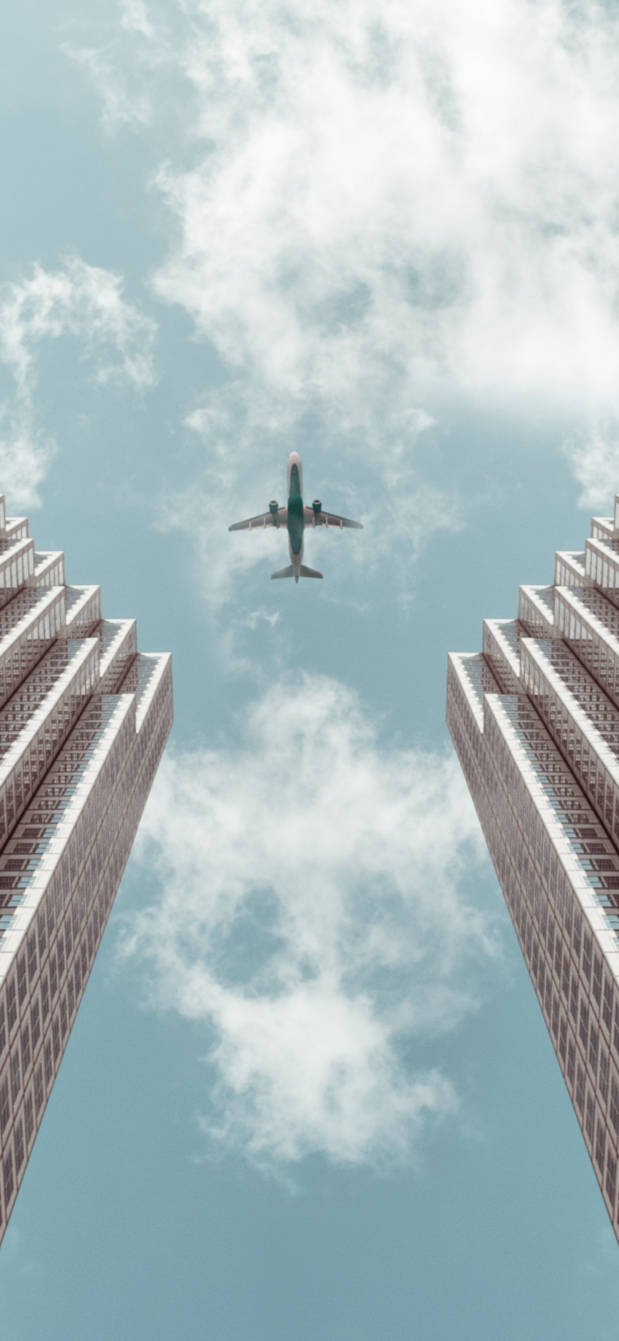 Pájaro Negro Volando Sobre el Edificio Durante el Día. Wallpaper in 1242x2688 Resolution