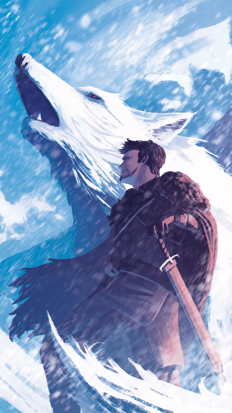 Game of Thrones, Jon Schnee, Daenerys Targaryen, Winterfell, Game of Thrones - Staffel 8. Wallpaper in 750x1334 Resolution