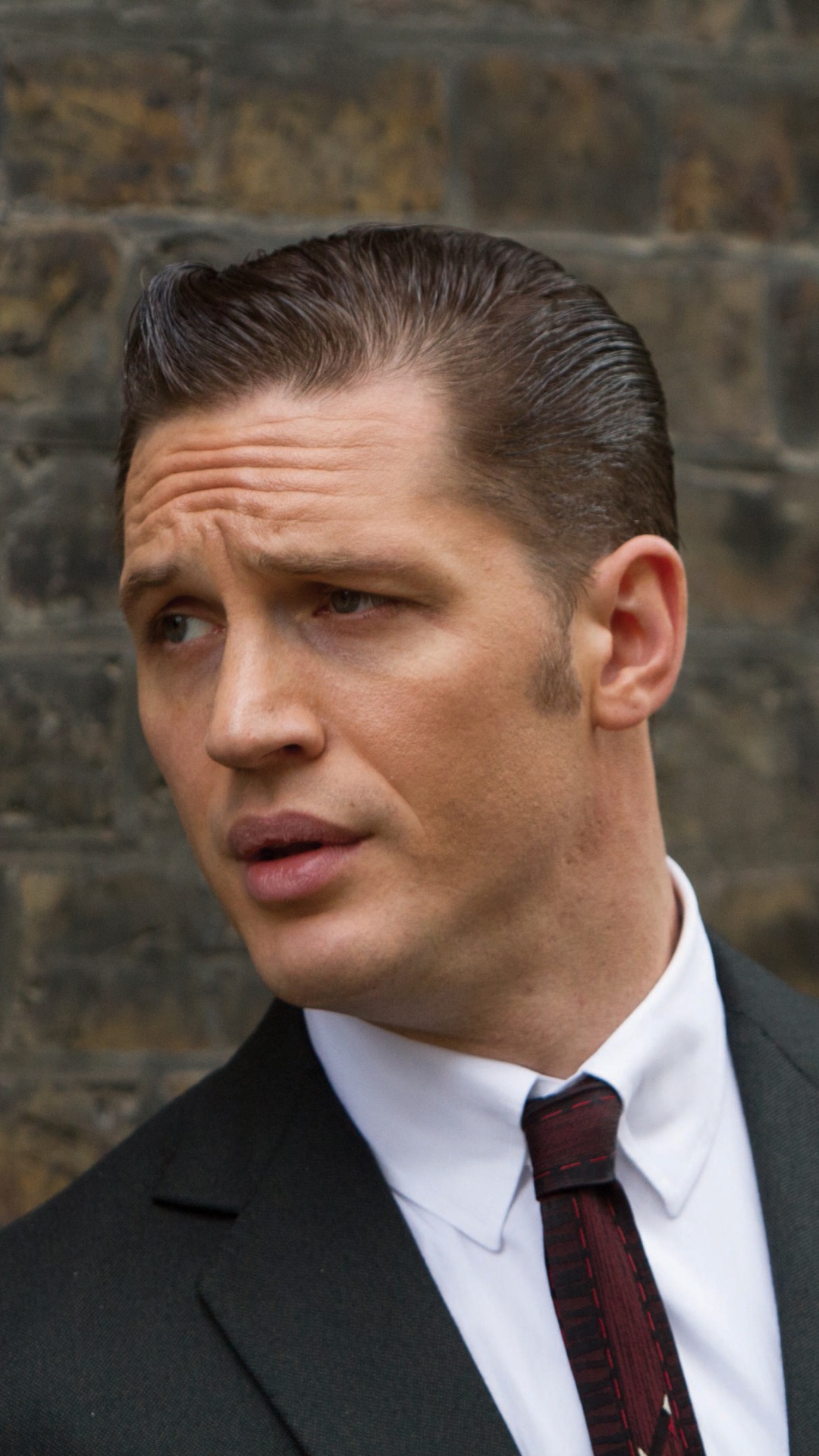 Tom Hardy, Legend, Suit, Forehead, Businessperson. Wallpaper in 1080x1920 Resolution