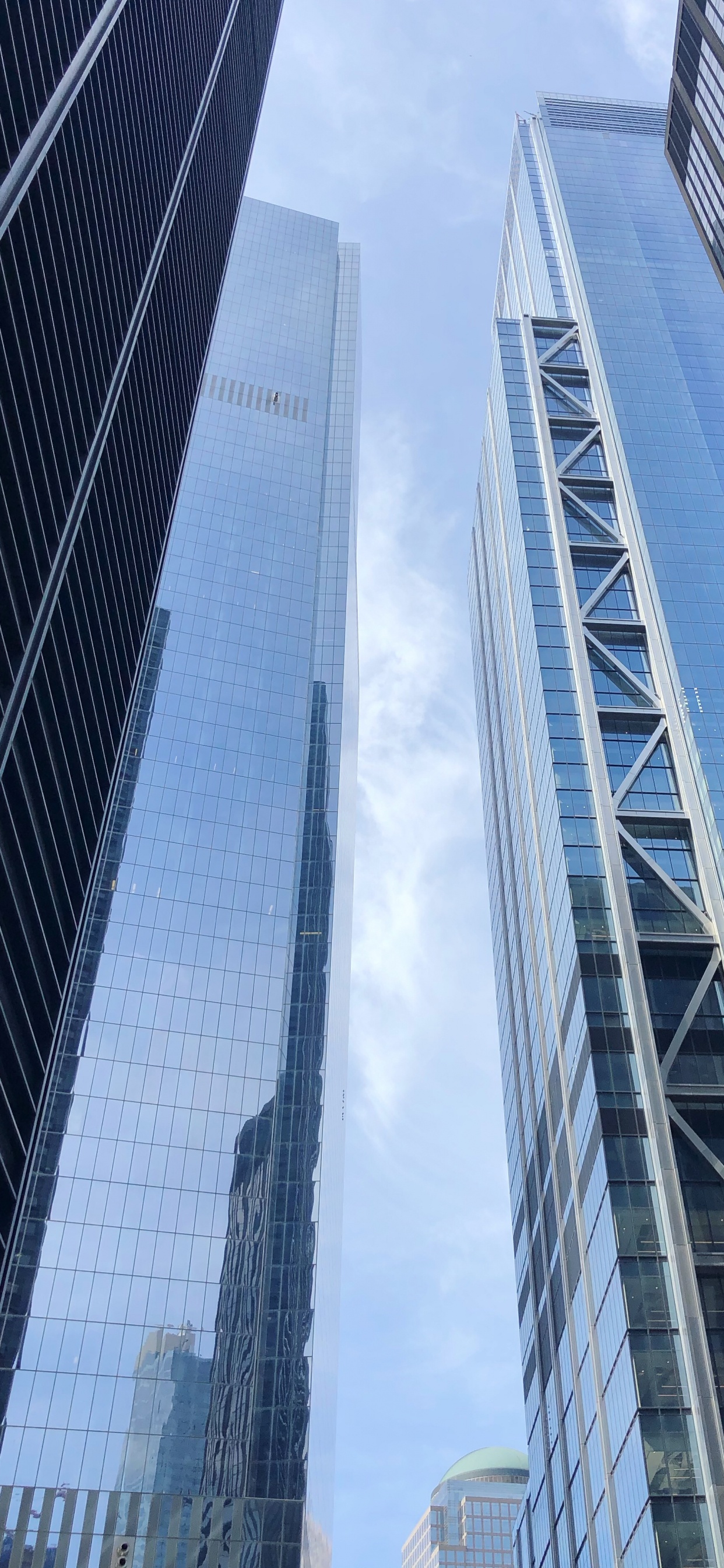 New York City, Usa, Skyscraper, Tower Block, Blue. Wallpaper in 1242x2688 Resolution