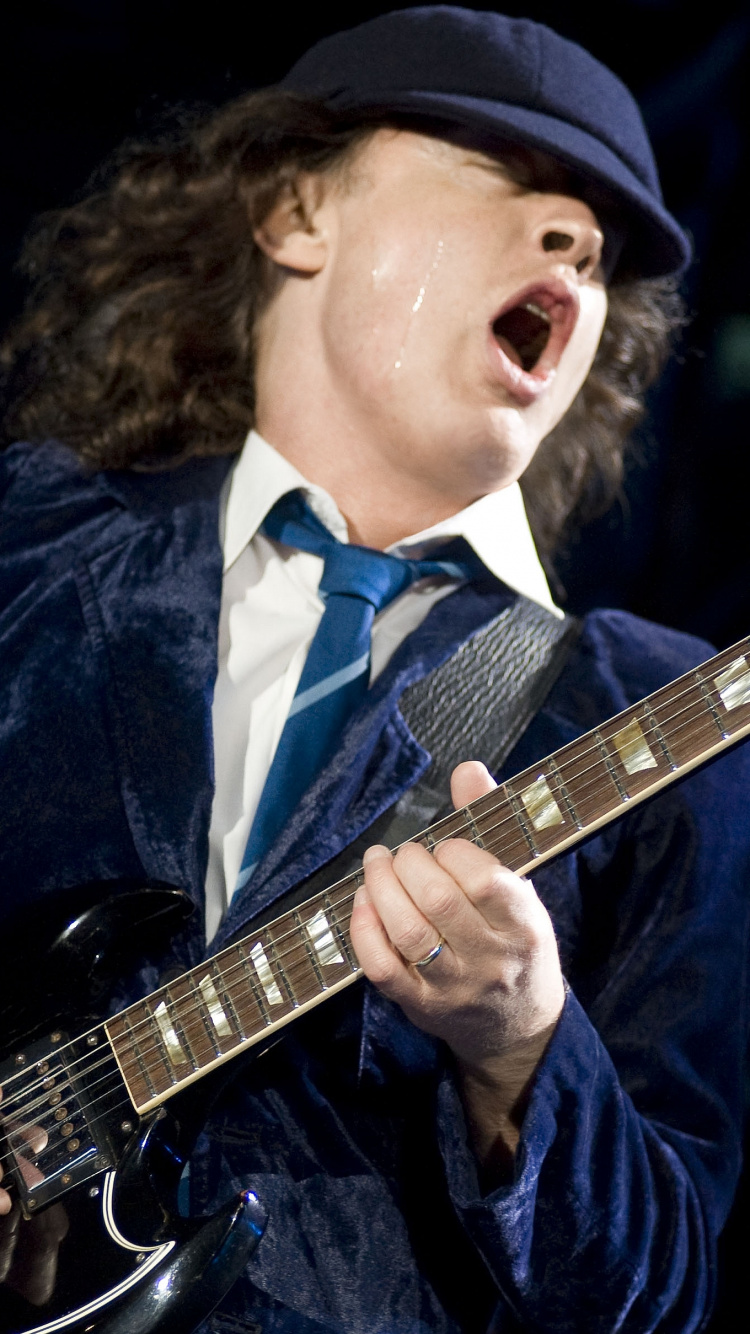 ac Dc, Cartel, Arte, Hard Rock, el Guitarrista. Wallpaper in 750x1334 Resolution
