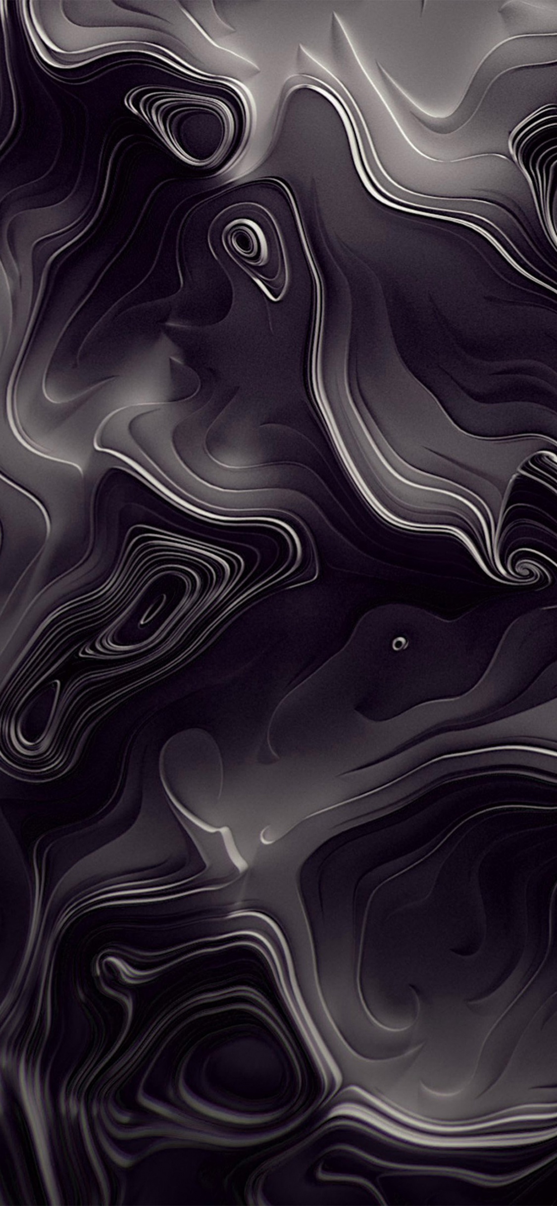White and Black Abstract Painting. Wallpaper in 1125x2436 Resolution