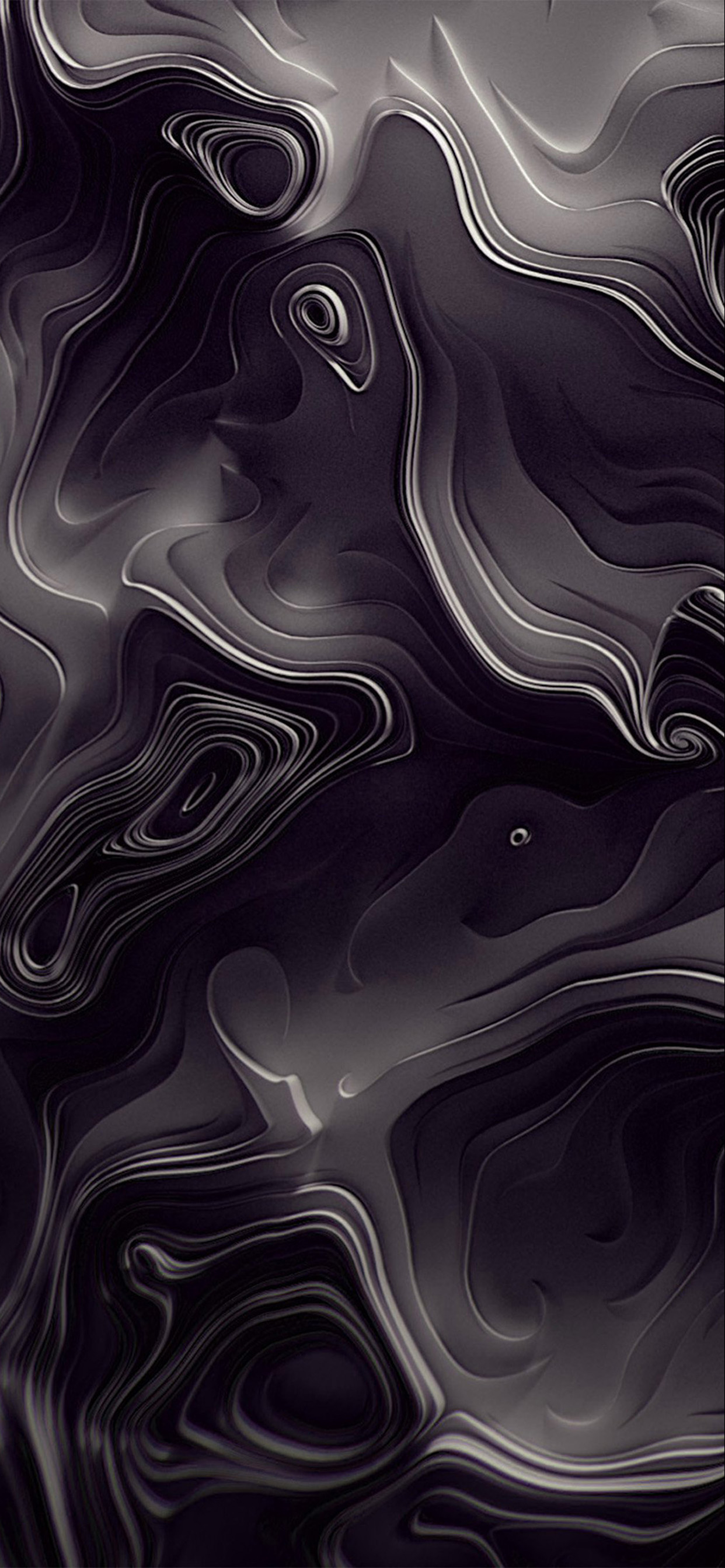 White and Black Abstract Painting. Wallpaper in 1242x2688 Resolution