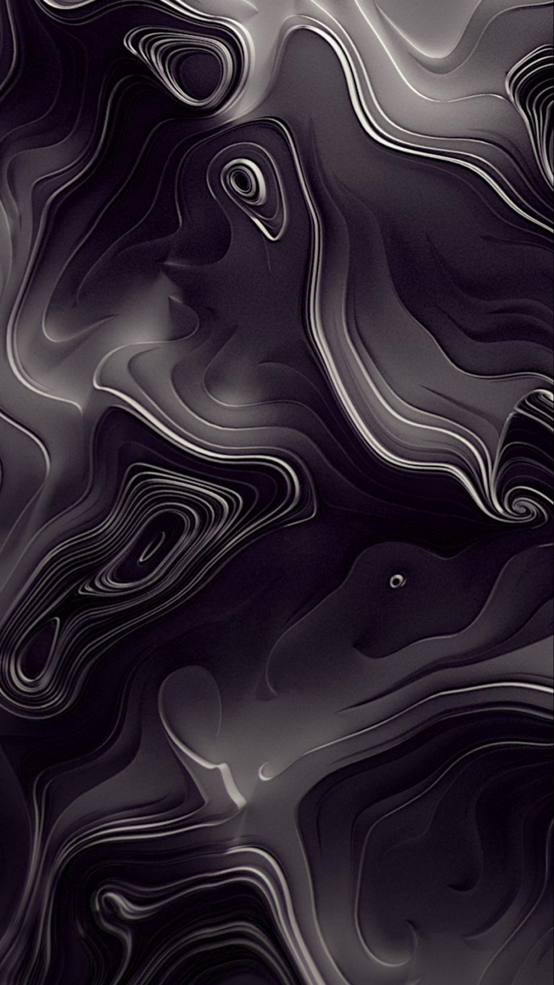 Peinture Abstraite Blanche et Noire. Wallpaper in 1080x1920 Resolution