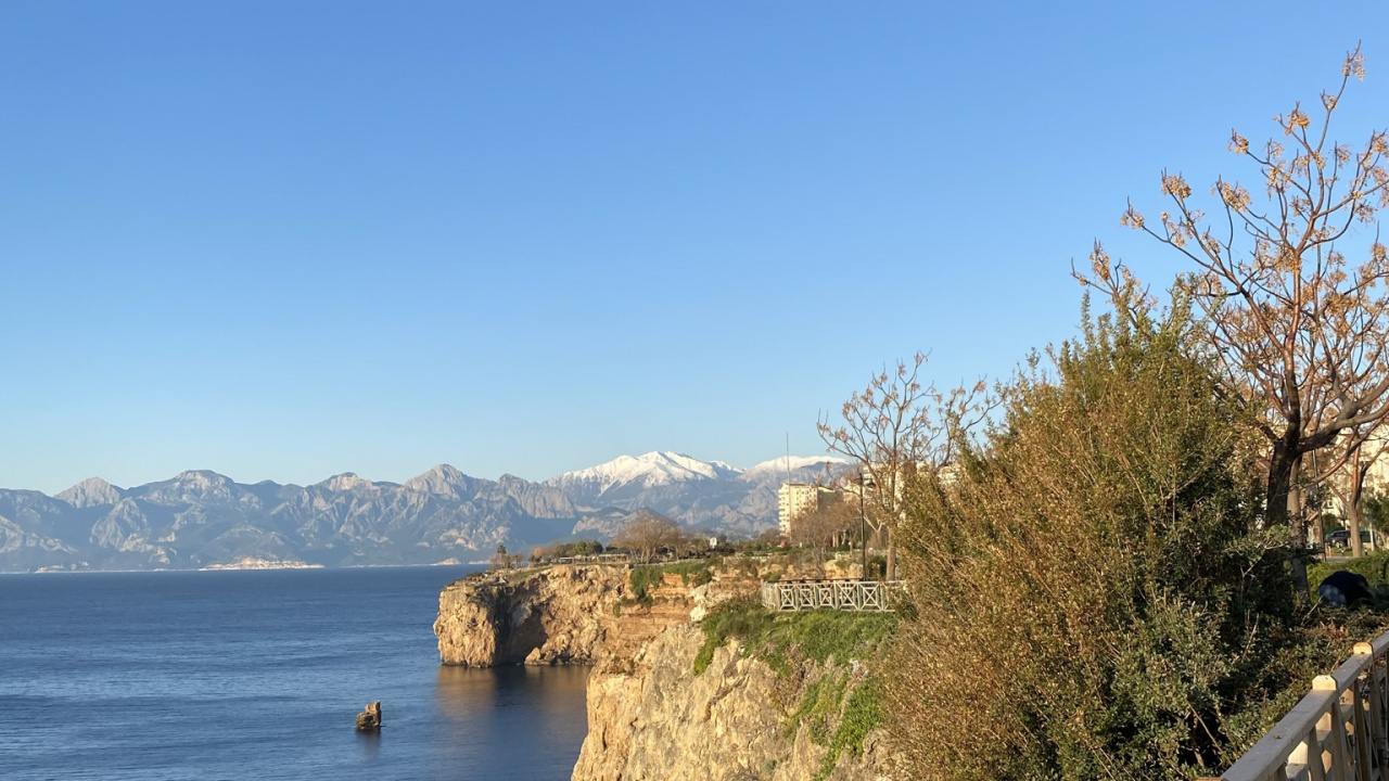 Elounda, Water, Plant, Natural Landscape, Mountain. Wallpaper in 1280x720 Resolution