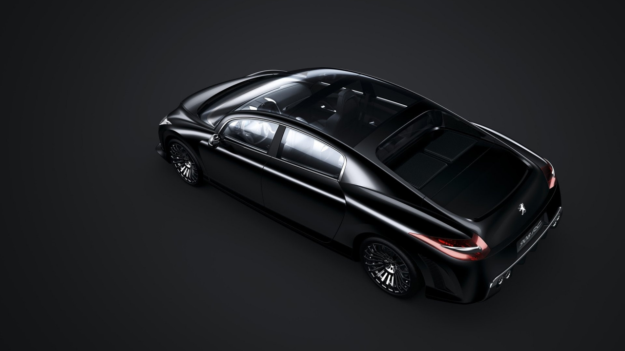 Black Porsche 911 on Black Background. Wallpaper in 1280x720 Resolution