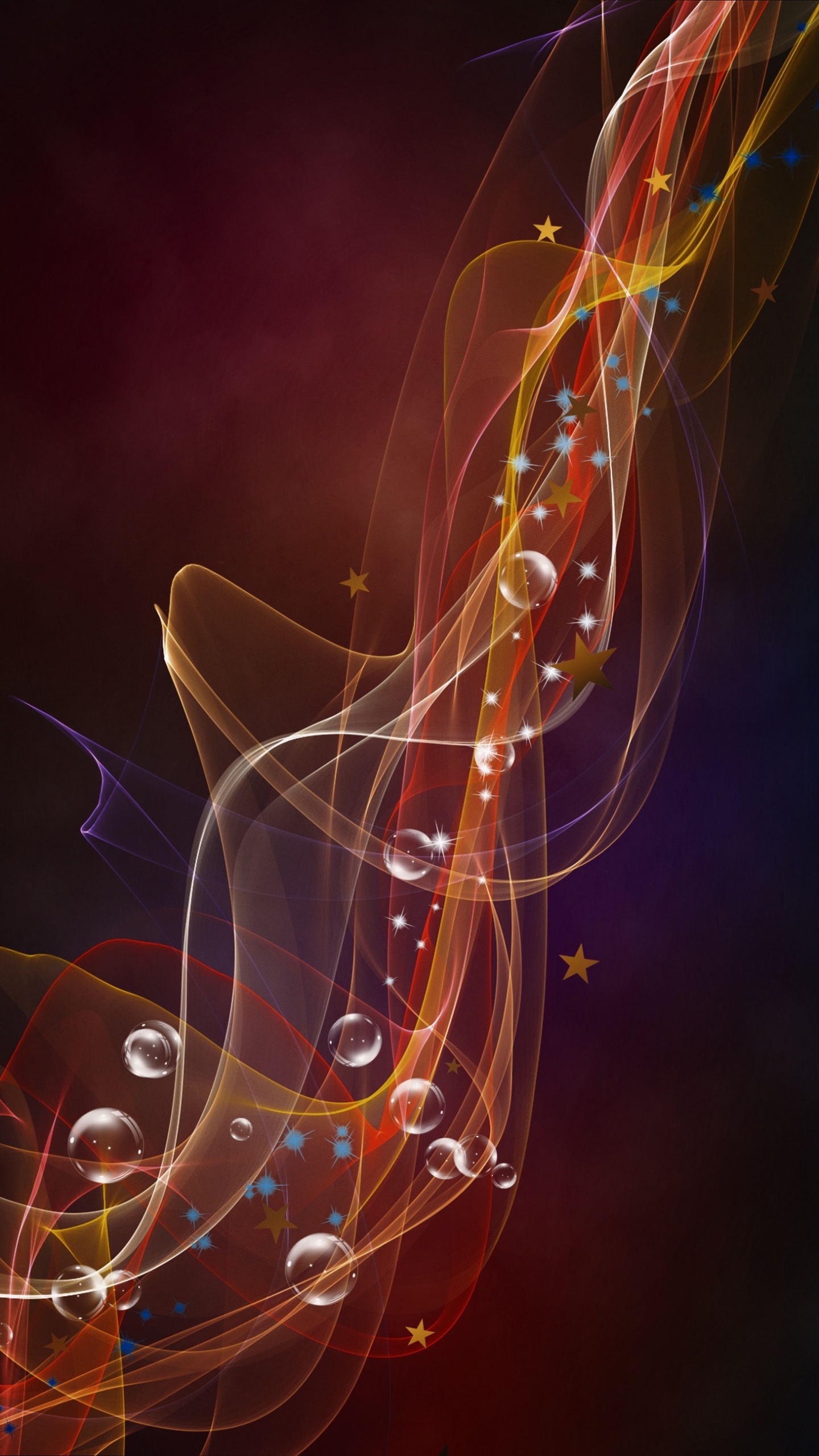 Orange and Yellow Abstract Painting. Wallpaper in 1440x2560 Resolution