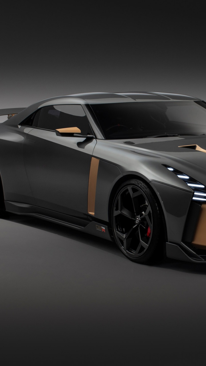 Schwarzer Und Oranger Lamborghini Aventador. Wallpaper in 720x1280 Resolution