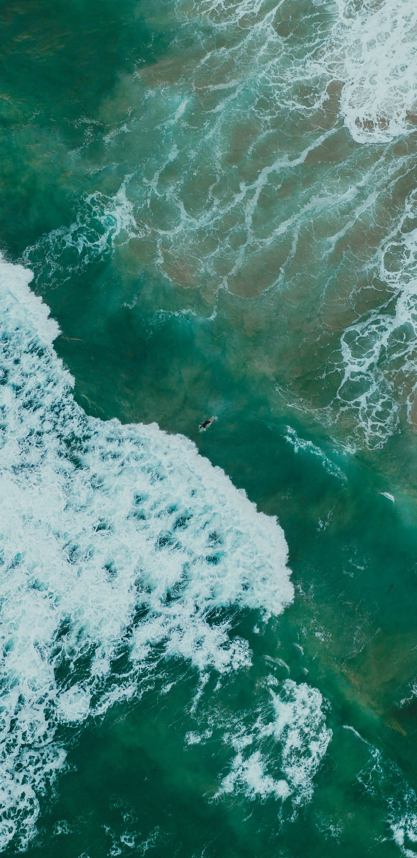 Oceano, Mar, el Viento de la Onda, Agua, Verde. Wallpaper in 1440x2960 Resolution