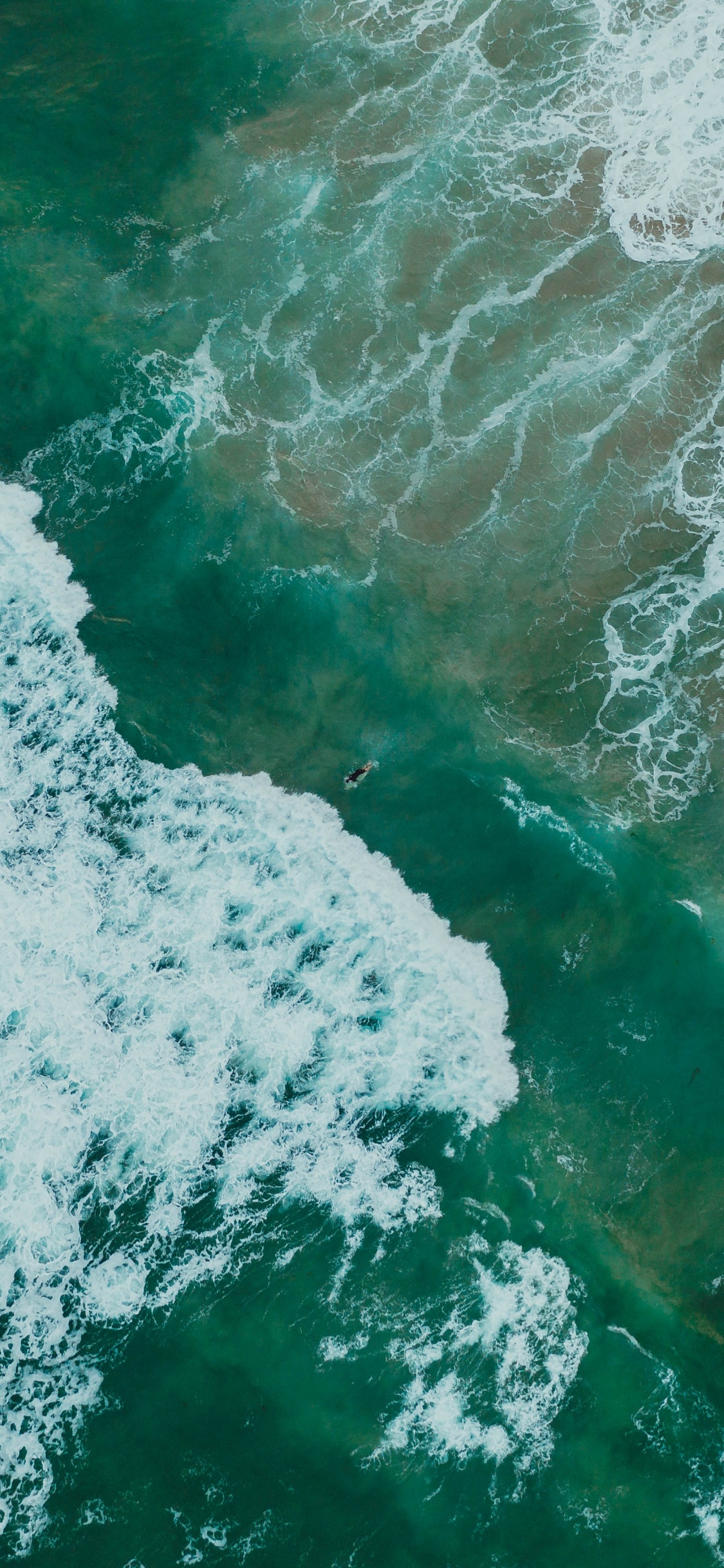Ocean, Sea, Wind Wave, Water, Wave. Wallpaper in 1125x2436 Resolution